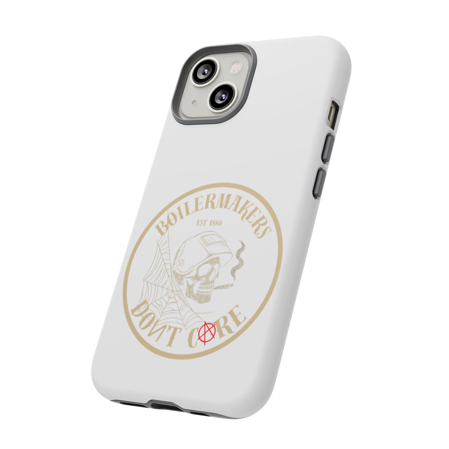 Tough Cases - Boilermakers Don't Care Phone Case, Tough Phone Cover, Skull Design Case, Unique Gift for Fans, Durable Smartphone Accessories
