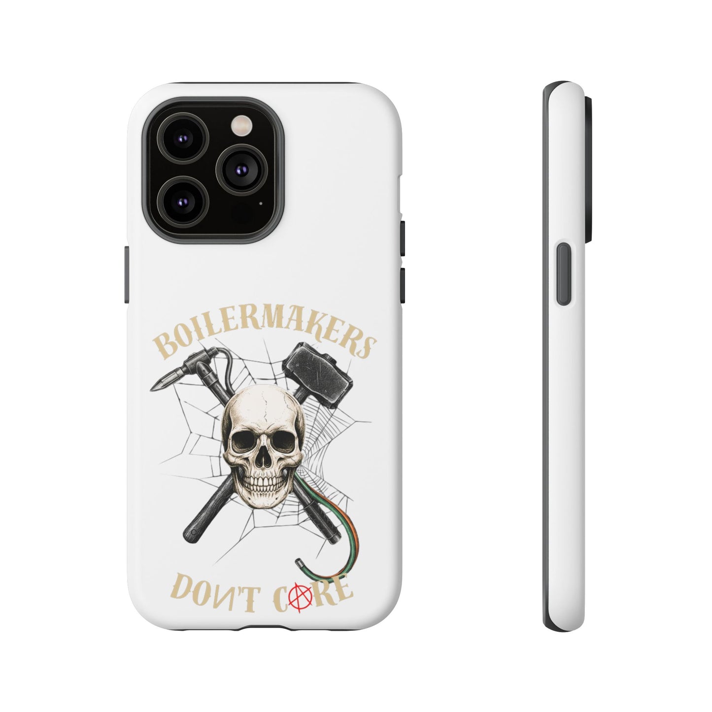 Boilermakers Don’t Care Skull Phone Case – Built Tough for the Hard Hands