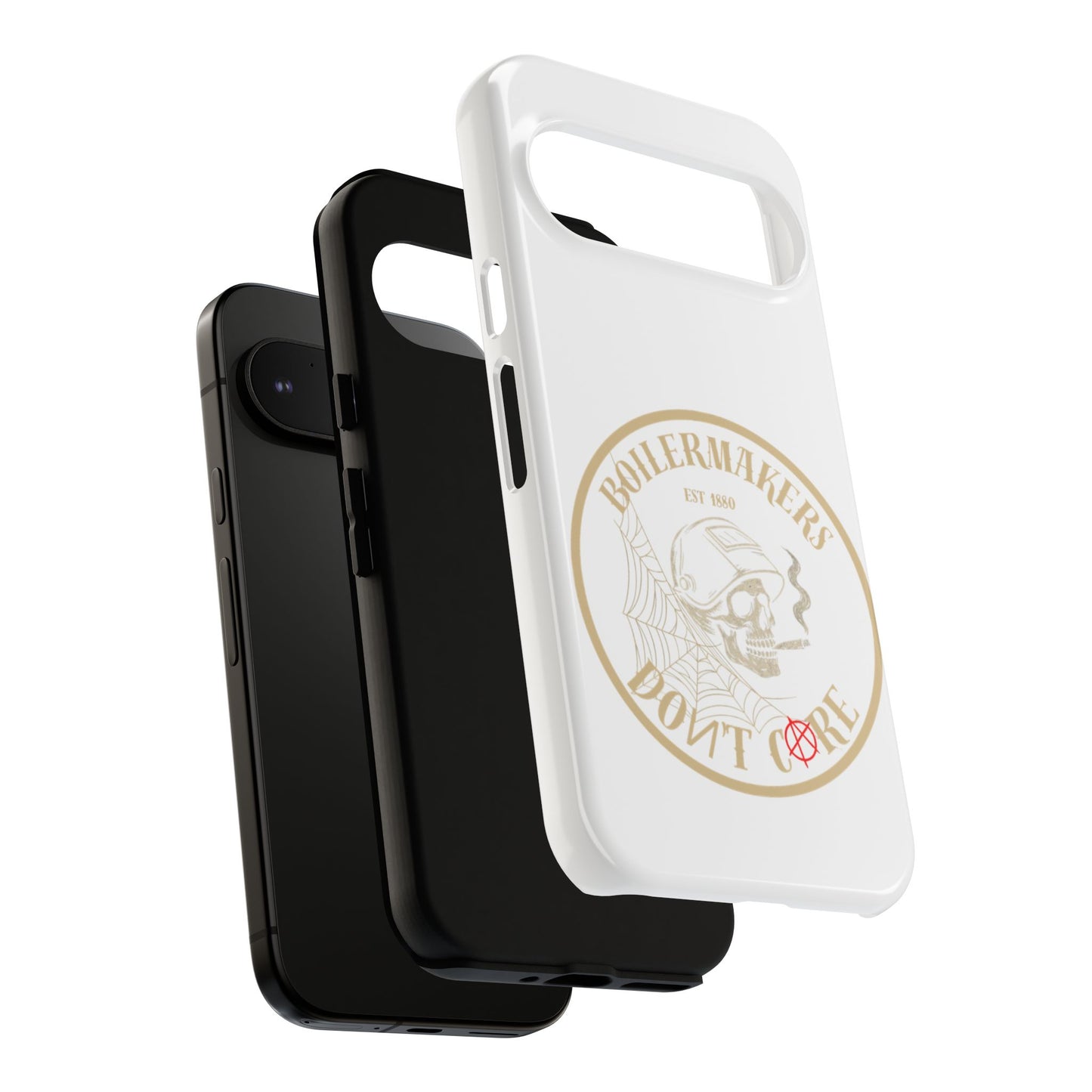 Tough Cases - Boilermakers Don't Care Phone Case, Tough Phone Cover, Skull Design Case, Unique Gift for Fans, Durable Smartphone Accessories