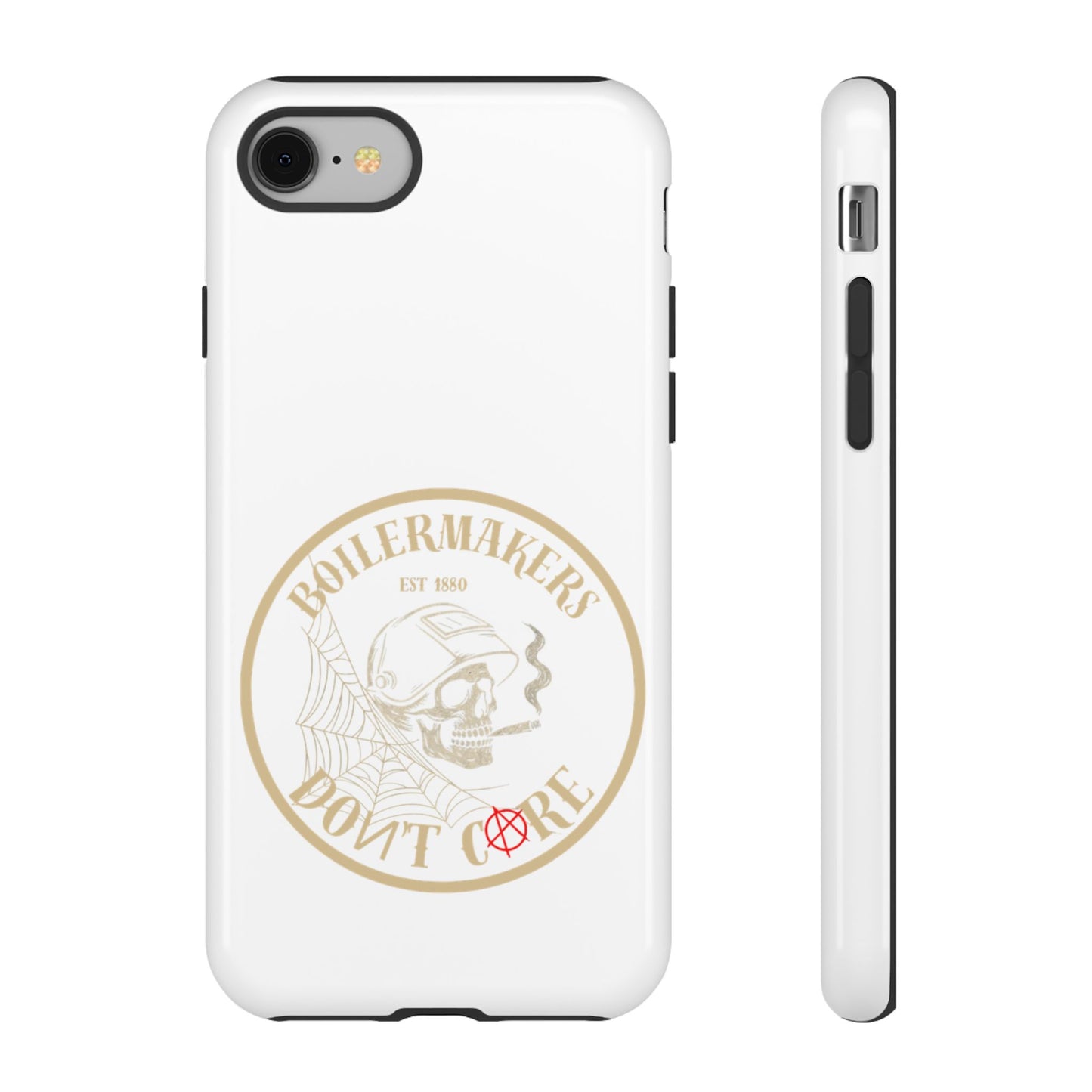 Tough Cases - Boilermakers Don't Care Phone Case, Tough Phone Cover, Skull Design Case, Unique Gift for Fans, Durable Smartphone Accessories