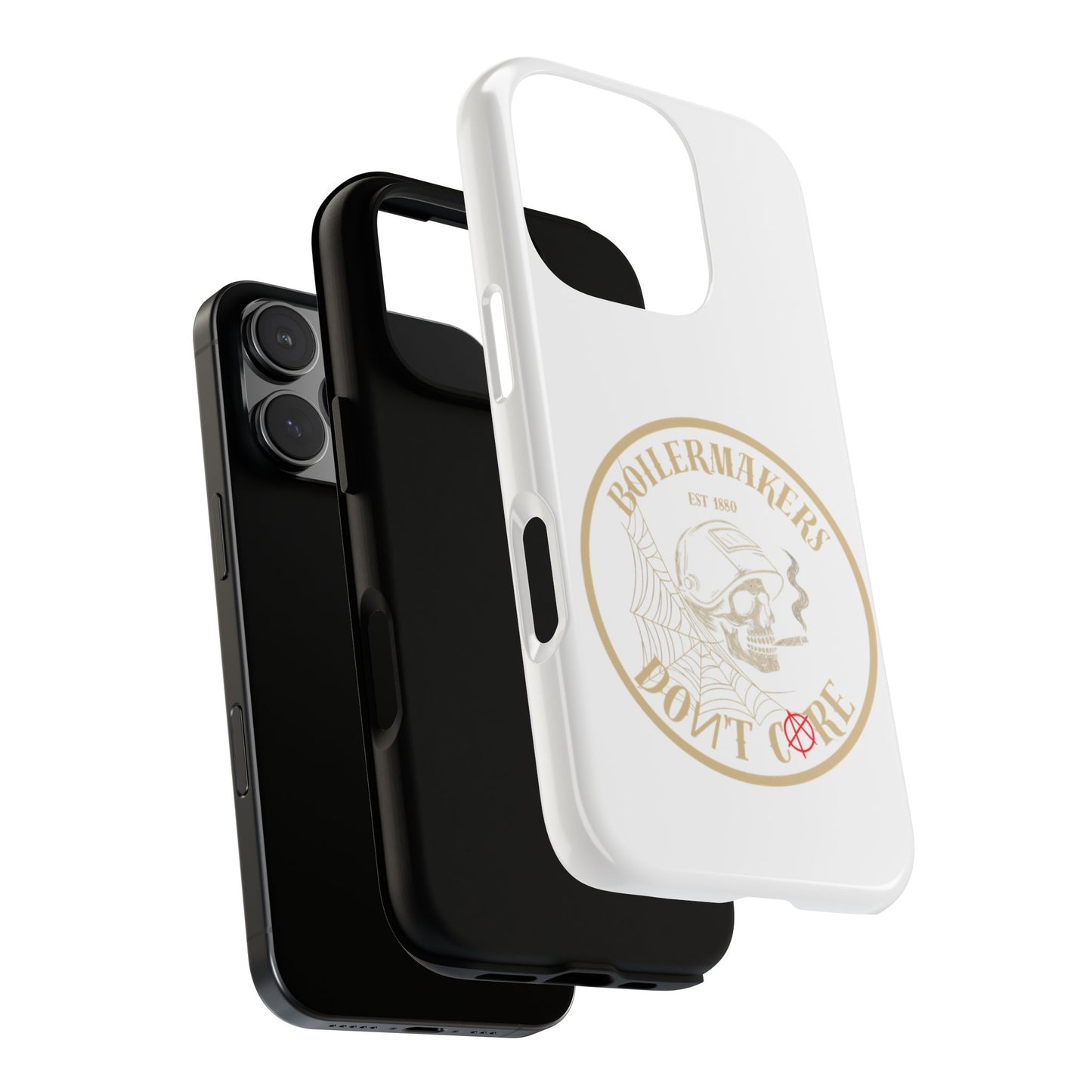 Tough Cases - Boilermakers Don't Care Phone Case, Tough Phone Cover, Skull Design Case, Unique Gift for Fans, Durable Smartphone Accessories