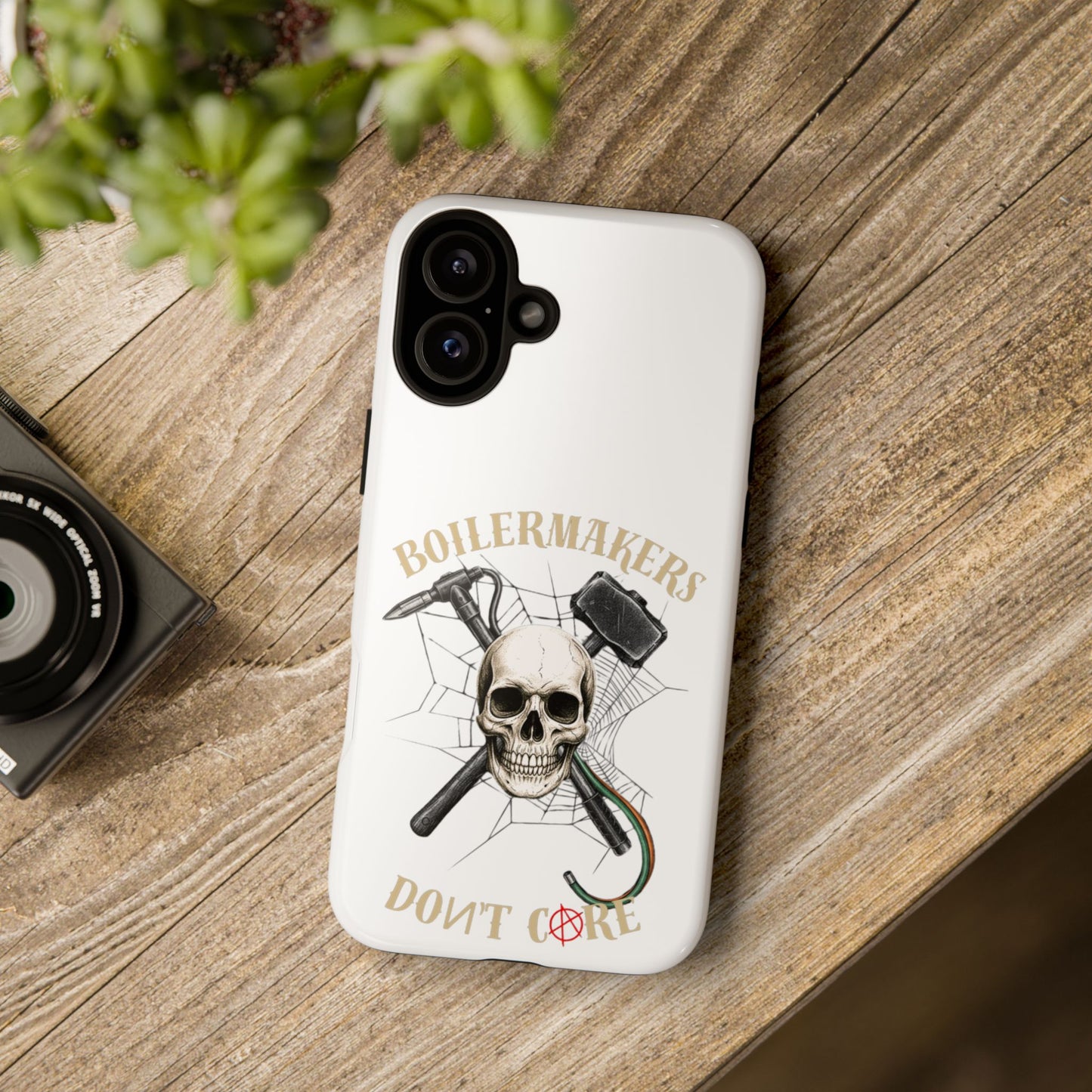 Boilermakers Don’t Care Skull Phone Case – Built Tough for the Hard Hands