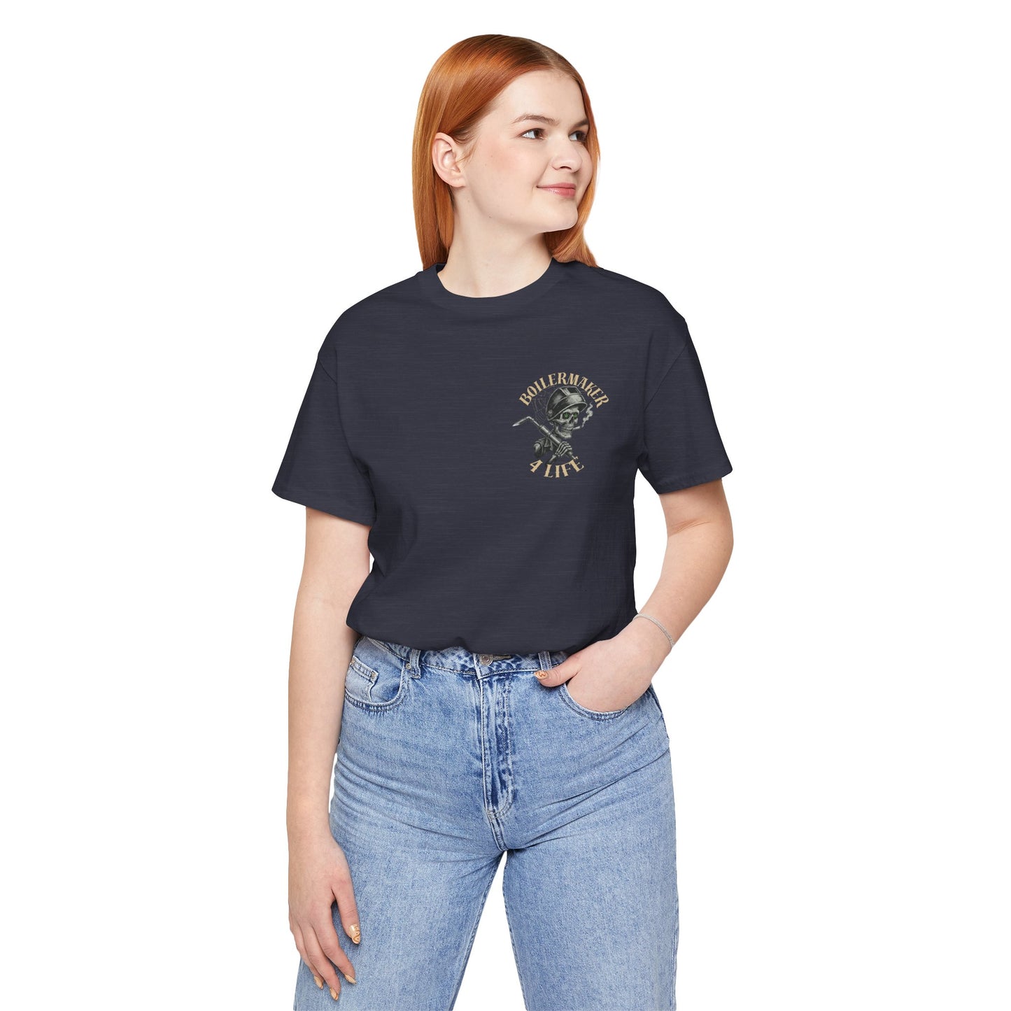 Boilermaker Skull Tee — built for the hands that make the world work. Soft, durable, and unapologetically bold. Pair it with the matching sweatpants for the full set.