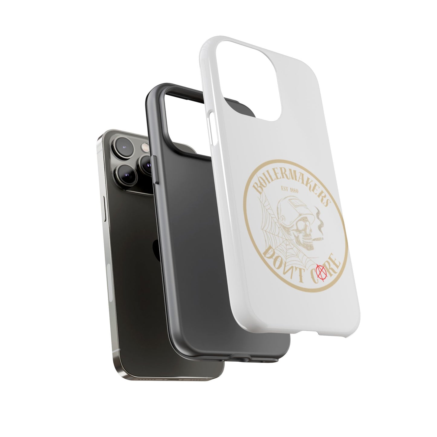 Tough Cases - Boilermakers Don't Care Phone Case, Tough Phone Cover, Skull Design Case, Unique Gift for Fans, Durable Smartphone Accessories