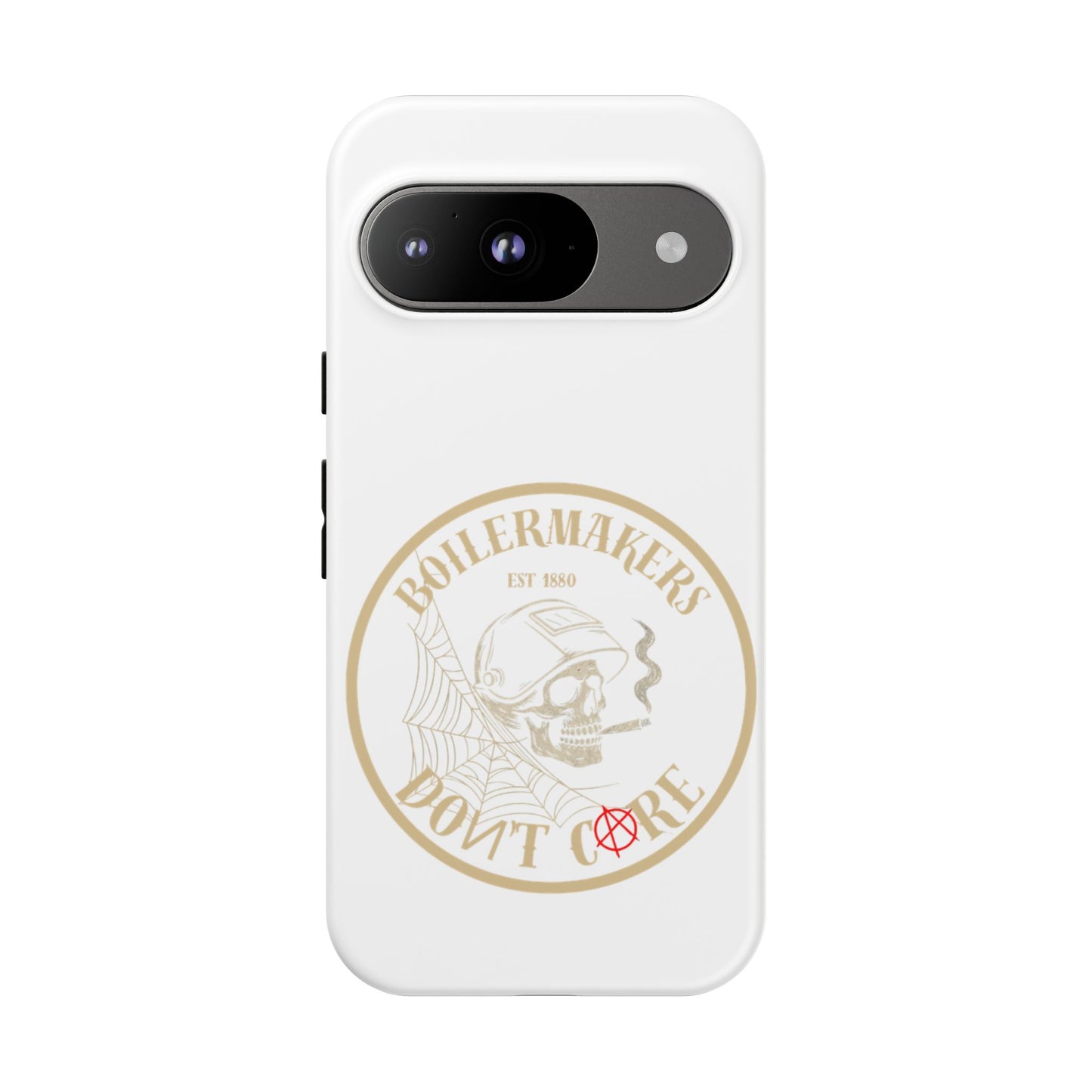 Tough Cases - Boilermakers Don't Care Phone Case, Tough Phone Cover, Skull Design Case, Unique Gift for Fans, Durable Smartphone Accessories