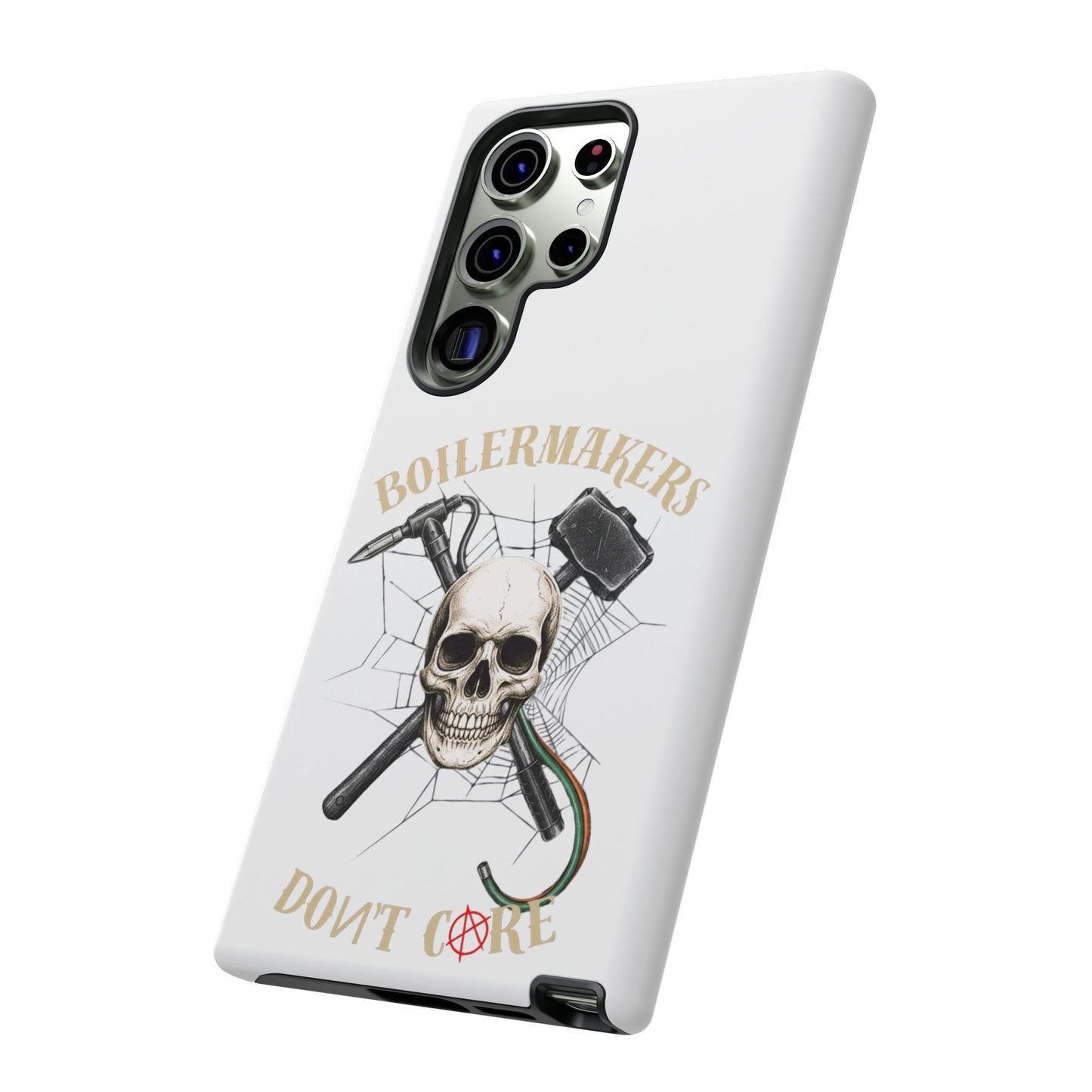 Boilermakers Don’t Care Skull Phone Case – Built Tough for the Hard Hands