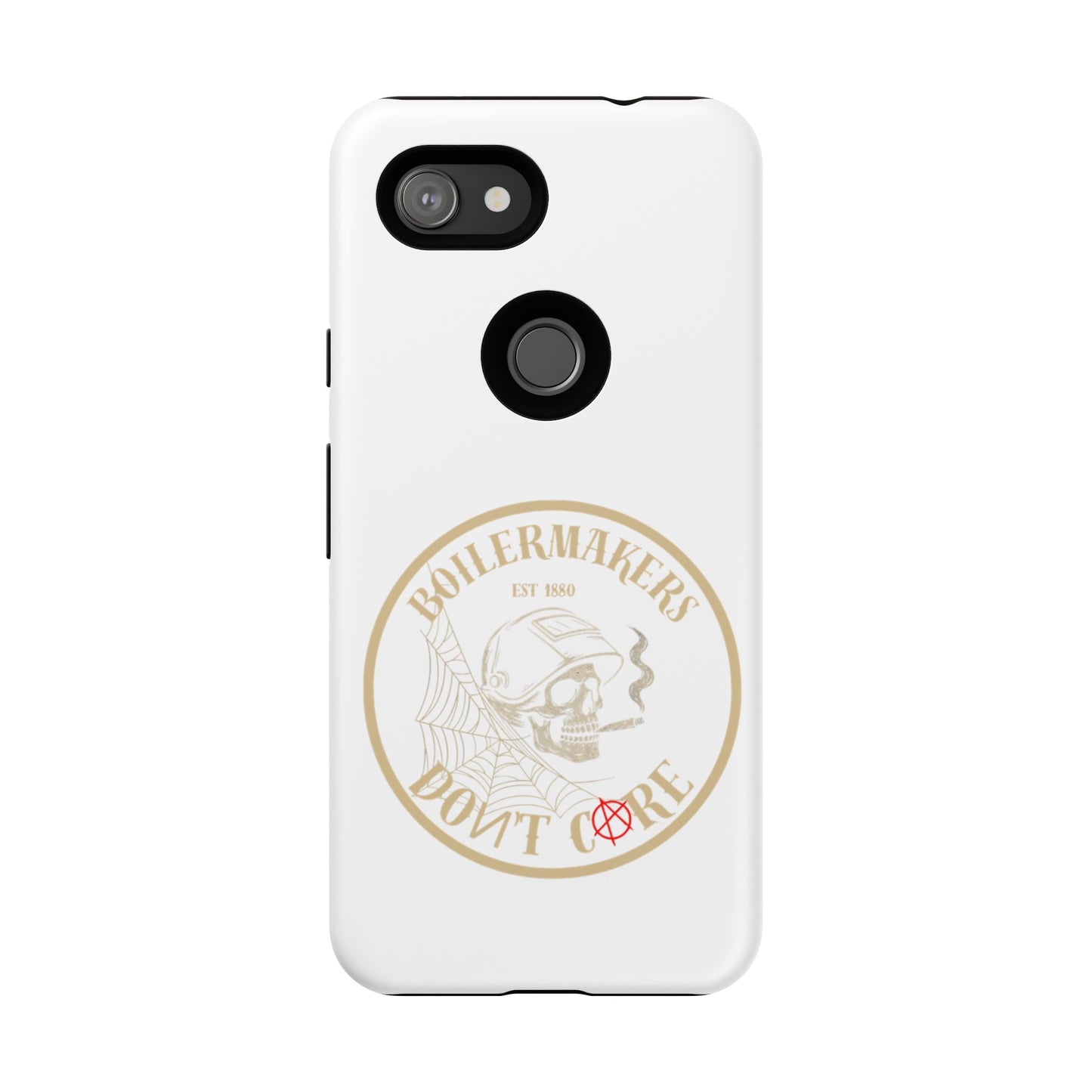 Tough Cases - Boilermakers Don't Care Phone Case, Tough Phone Cover, Skull Design Case, Unique Gift for Fans, Durable Smartphone Accessories