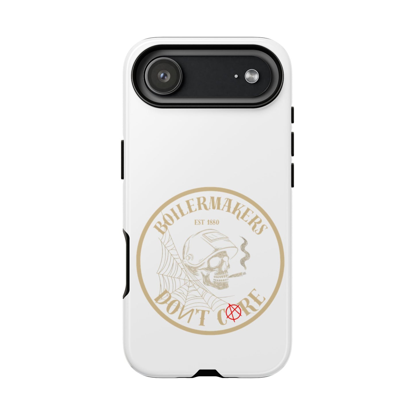 Tough Cases - Boilermakers Don't Care Phone Case, Tough Phone Cover, Skull Design Case, Unique Gift for Fans, Durable Smartphone Accessories