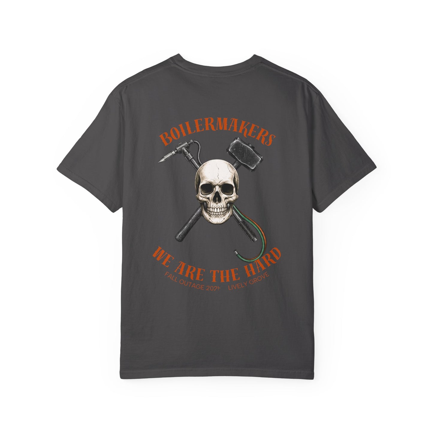 Boilermaker Skull Tee — built for those who burn, grind, and weld their way through life. Durable, comfortable, and made to match the sweatpants or hoodies in the same line.