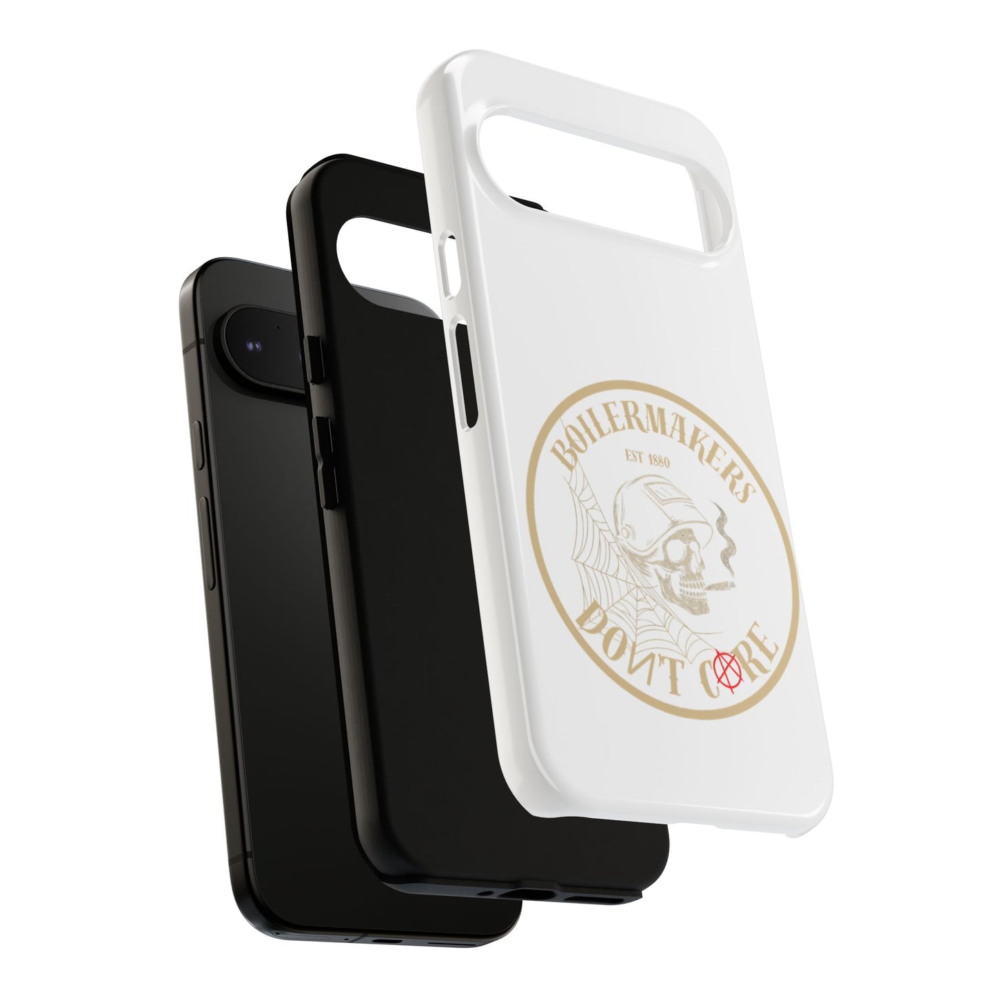 Tough Cases - Boilermakers Don't Care Phone Case, Tough Phone Cover, Skull Design Case, Unique Gift for Fans, Durable Smartphone Accessories