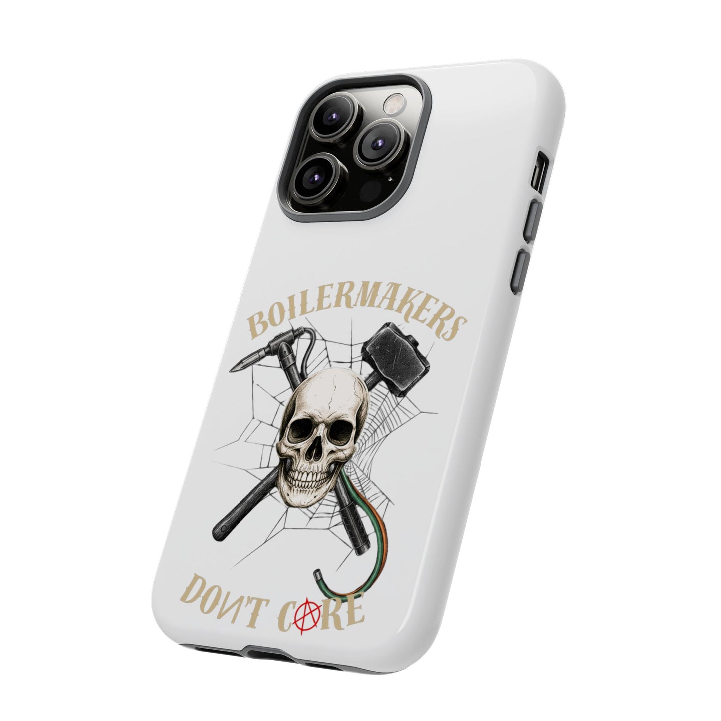 Boilermakers Don’t Care Skull Phone Case – Built Tough for the Hard Hands