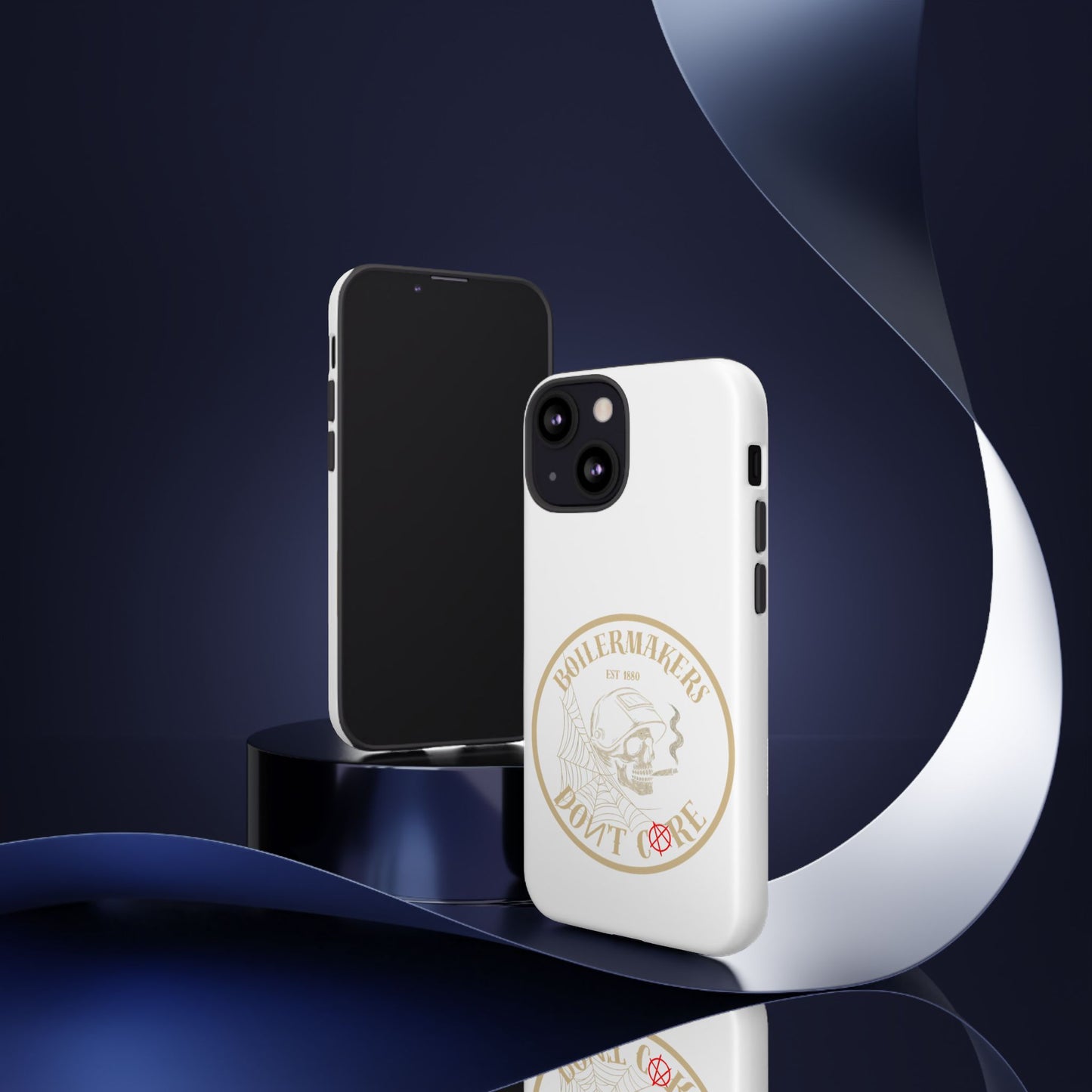 Tough Cases - Boilermakers Don't Care Phone Case, Tough Phone Cover, Skull Design Case, Unique Gift for Fans, Durable Smartphone Accessories