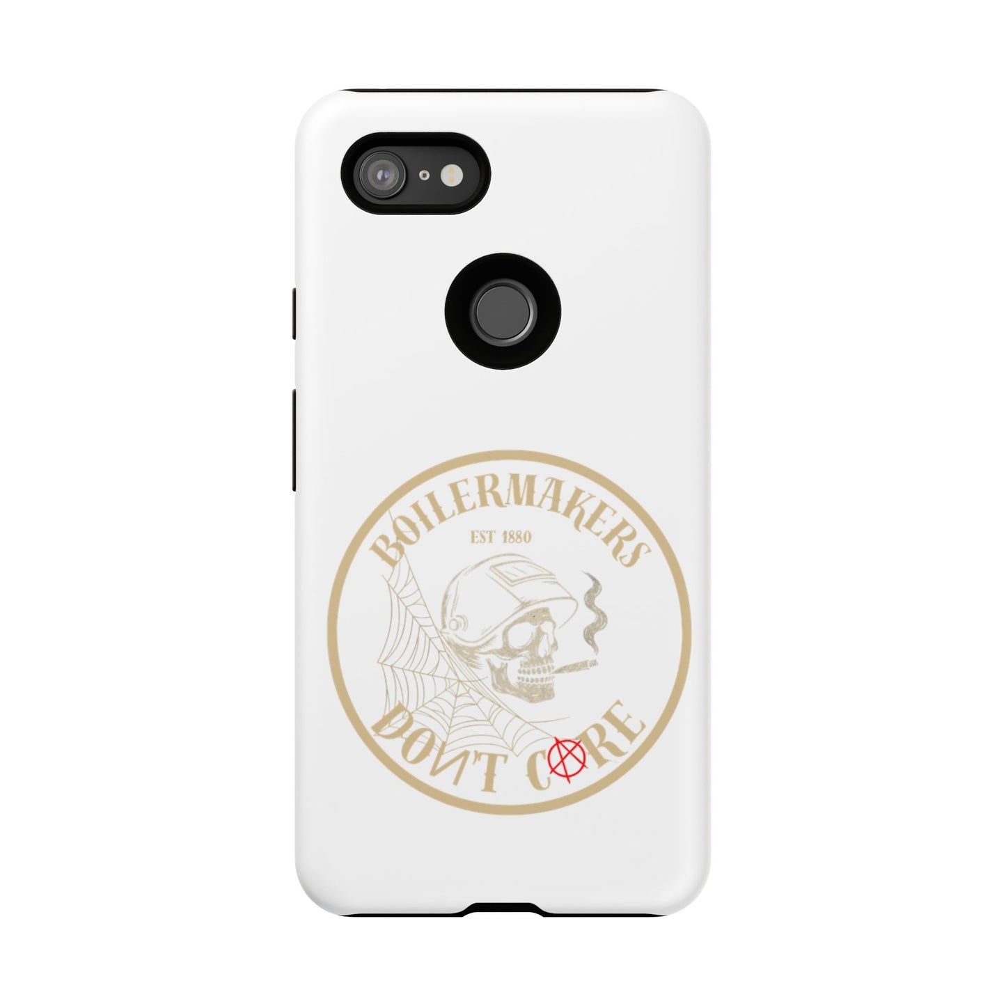 Tough Cases - Boilermakers Don't Care Phone Case, Tough Phone Cover, Skull Design Case, Unique Gift for Fans, Durable Smartphone Accessories