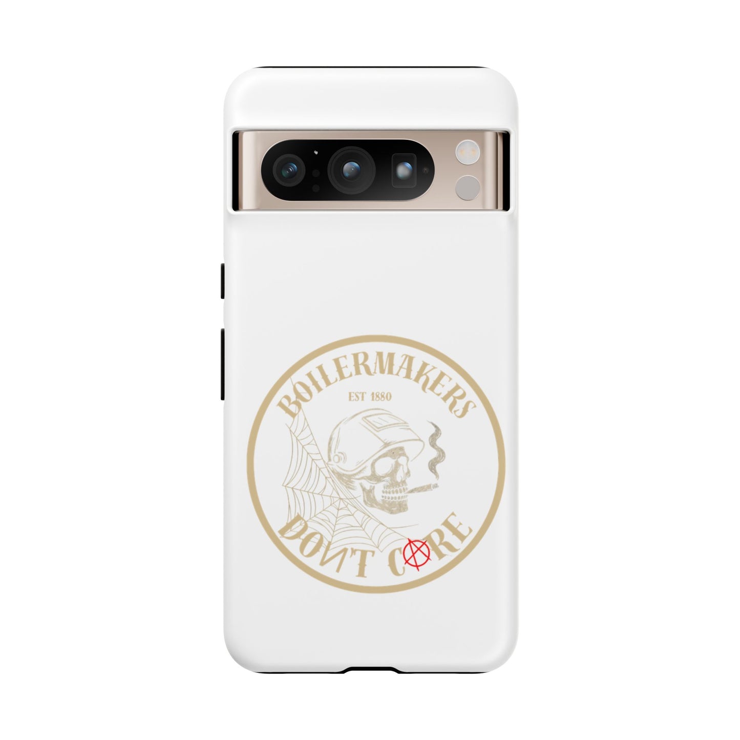 Tough Cases - Boilermakers Don't Care Phone Case, Tough Phone Cover, Skull Design Case, Unique Gift for Fans, Durable Smartphone Accessories