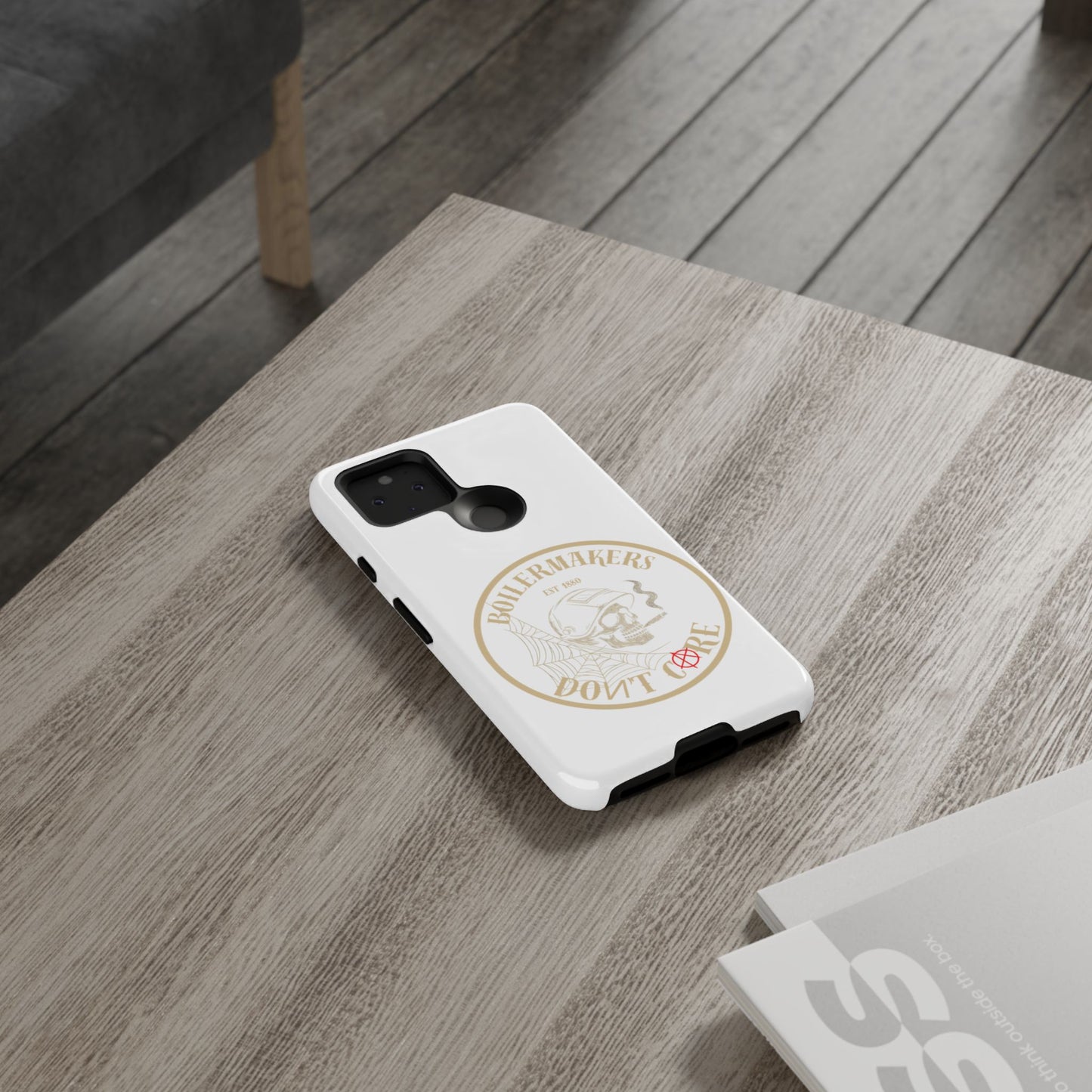 Tough Cases - Boilermakers Don't Care Phone Case, Tough Phone Cover, Skull Design Case, Unique Gift for Fans, Durable Smartphone Accessories