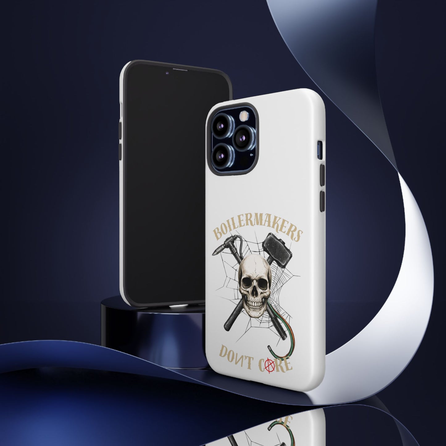 Boilermakers Don’t Care Skull Phone Case – Built Tough for the Hard Hands