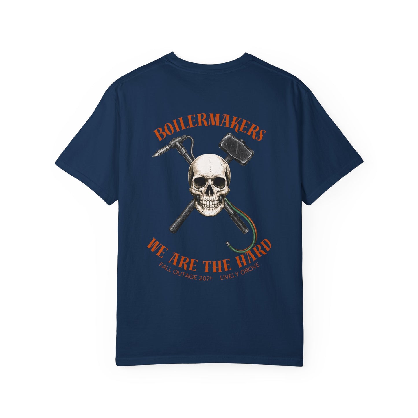 Boilermaker Skull Tee — built for those who burn, grind, and weld their way through life. Durable, comfortable, and made to match the sweatpants or hoodies in the same line.