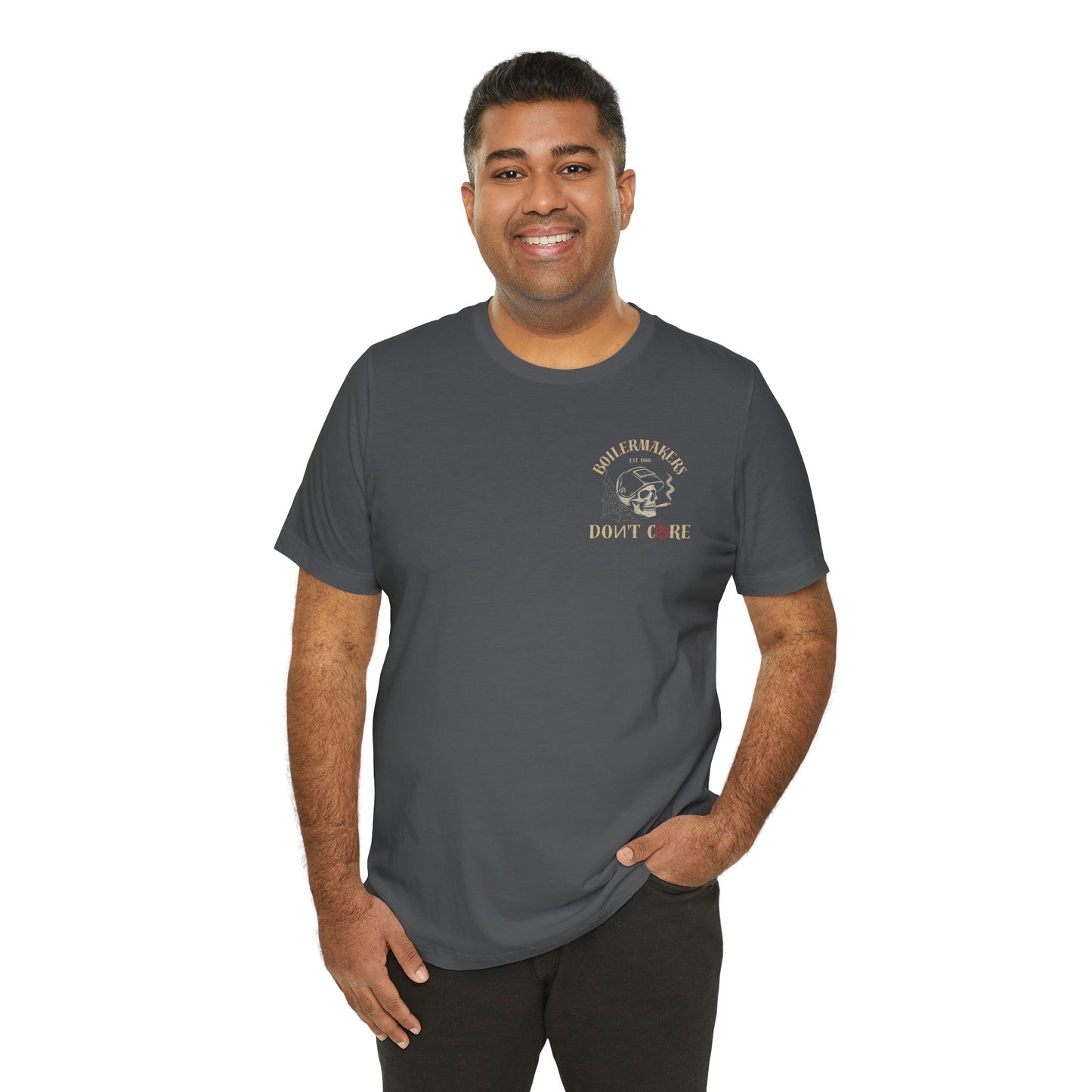Boilermaker Skull Tee - Unisex Graphic T-Shirt, Work Shirt, Casual Apparel, Skull Design, Gift for Boilermakers