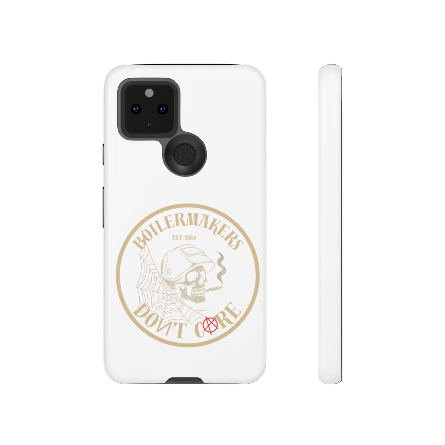 Tough Cases - Boilermakers Don't Care Phone Case, Tough Phone Cover, Skull Design Case, Unique Gift for Fans, Durable Smartphone Accessories