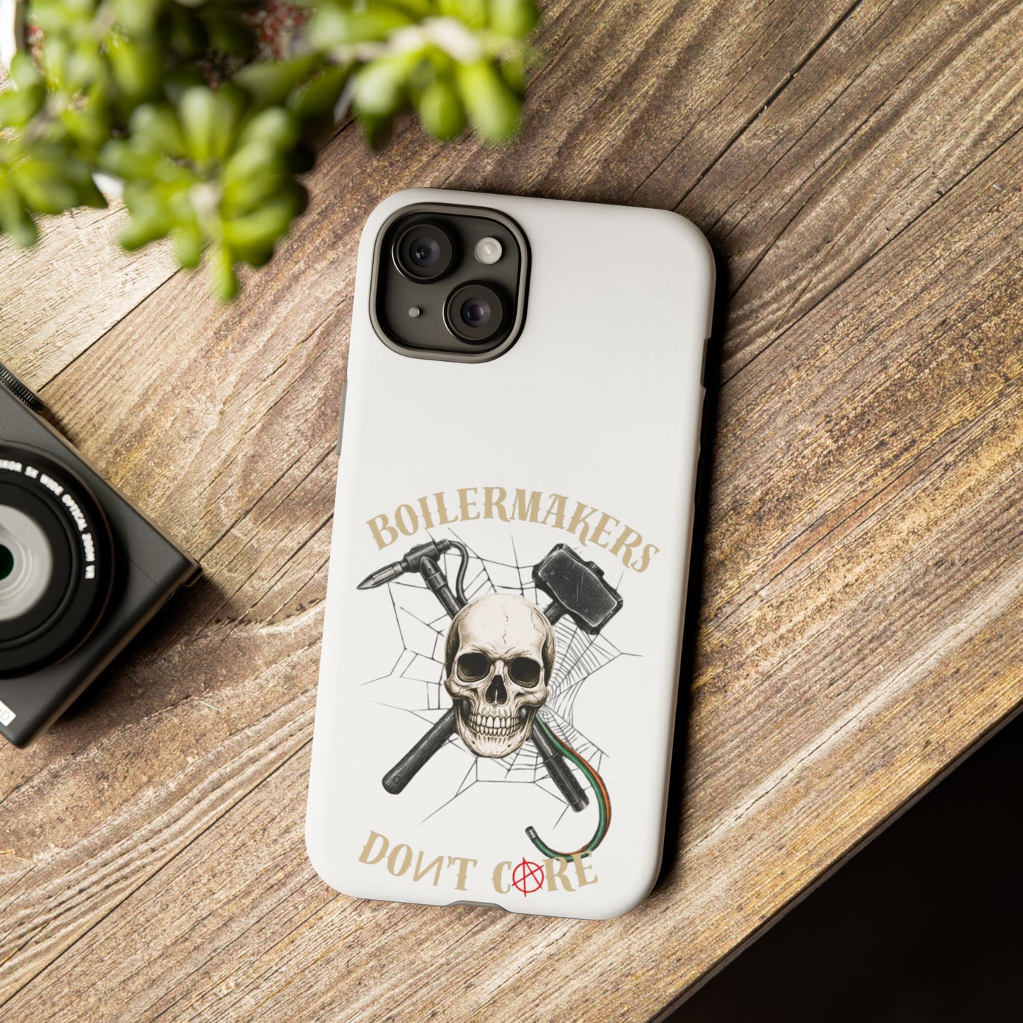 Boilermakers Don’t Care Skull Phone Case – Built Tough for the Hard Hands