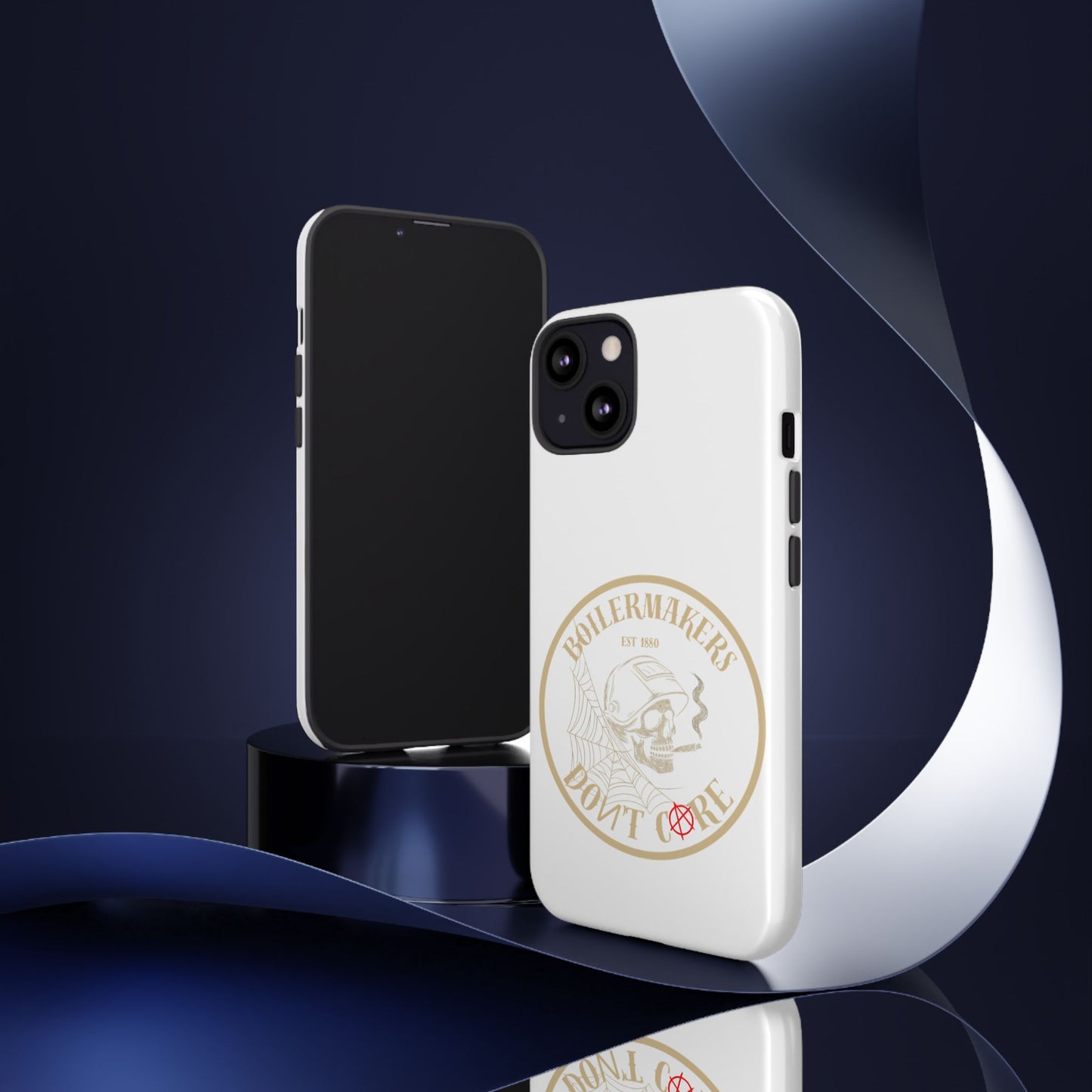 Tough Cases - Boilermakers Don't Care Phone Case, Tough Phone Cover, Skull Design Case, Unique Gift for Fans, Durable Smartphone Accessories