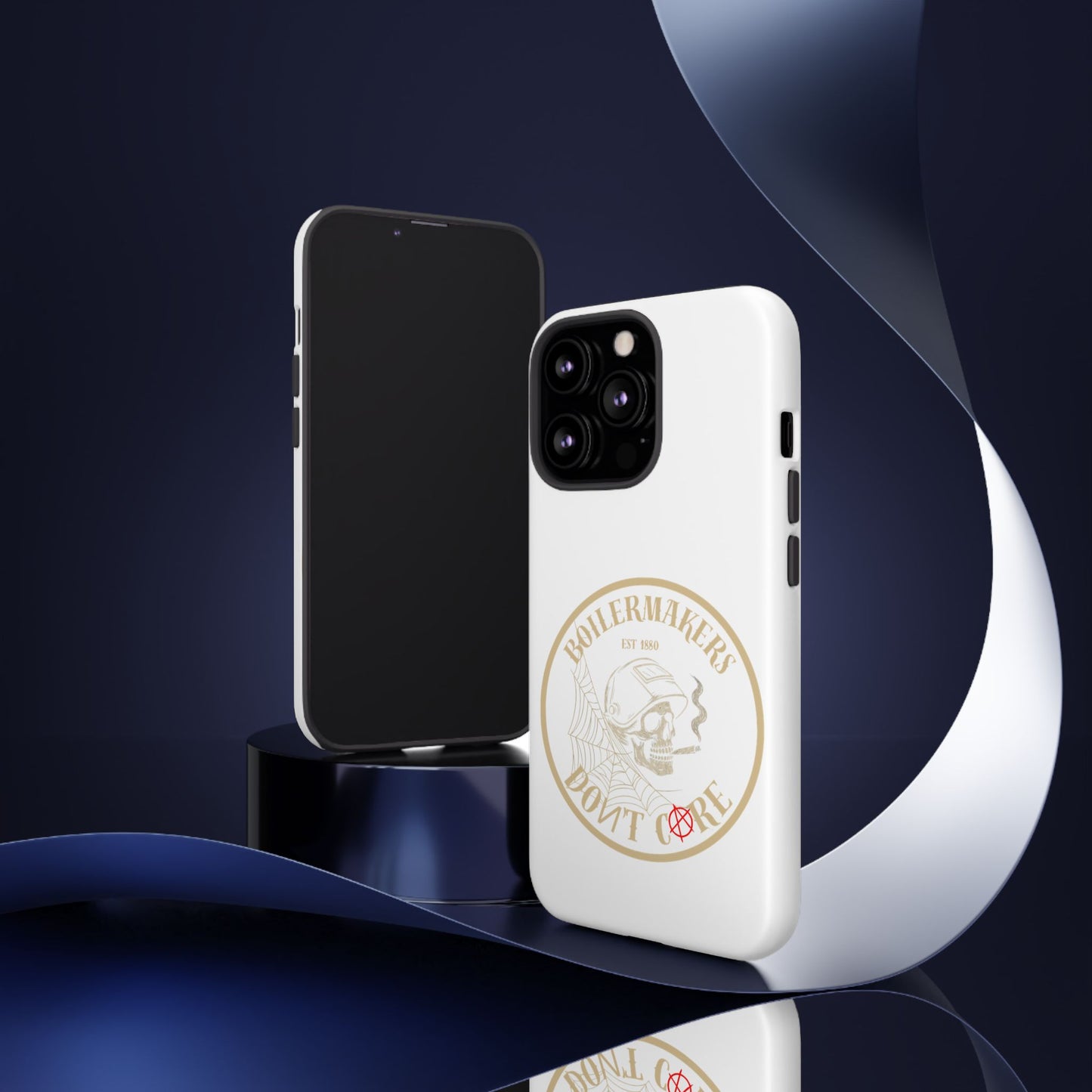 Tough Cases - Boilermakers Don't Care Phone Case, Tough Phone Cover, Skull Design Case, Unique Gift for Fans, Durable Smartphone Accessories