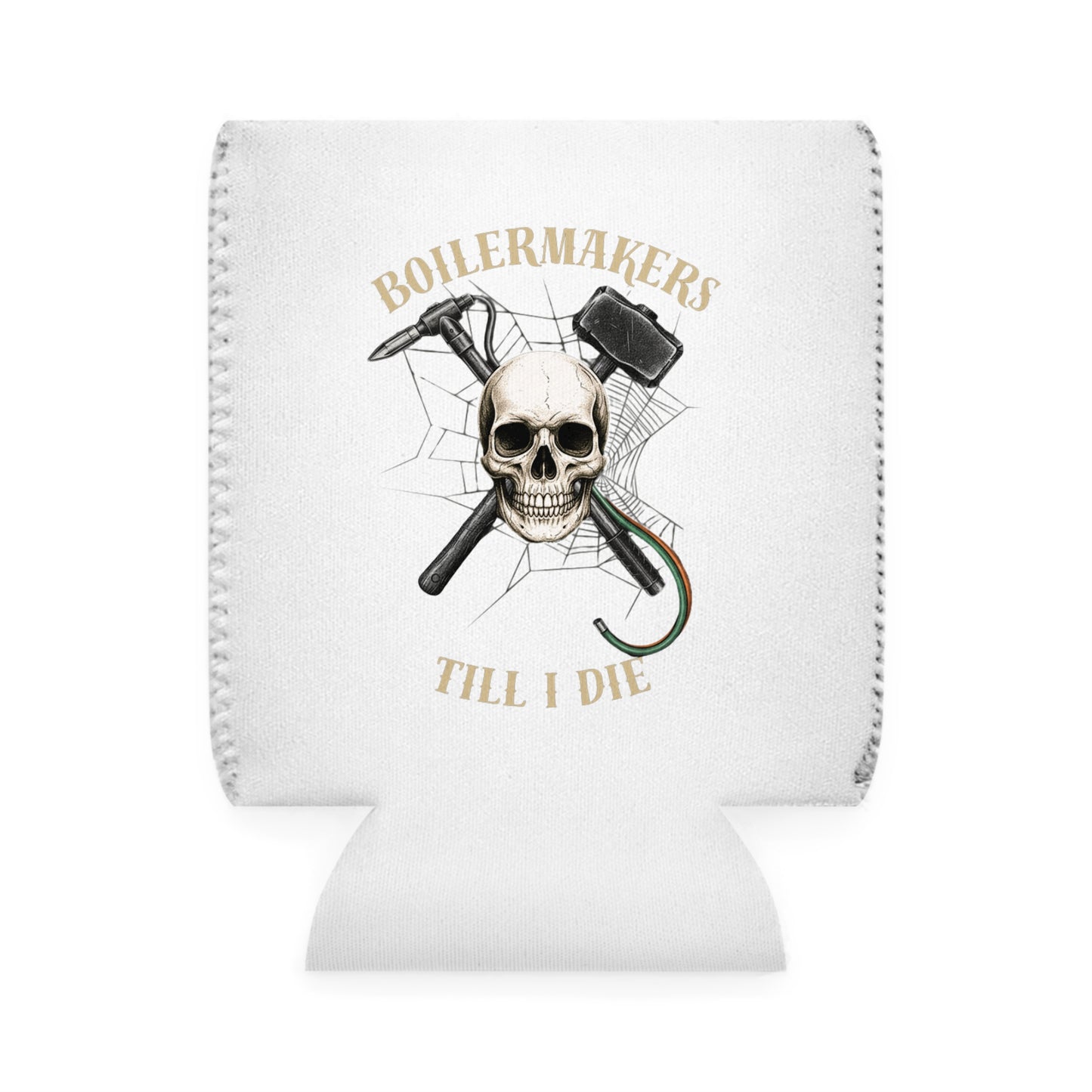 Skull Boilermaker Beer Can Cooler Sleeve