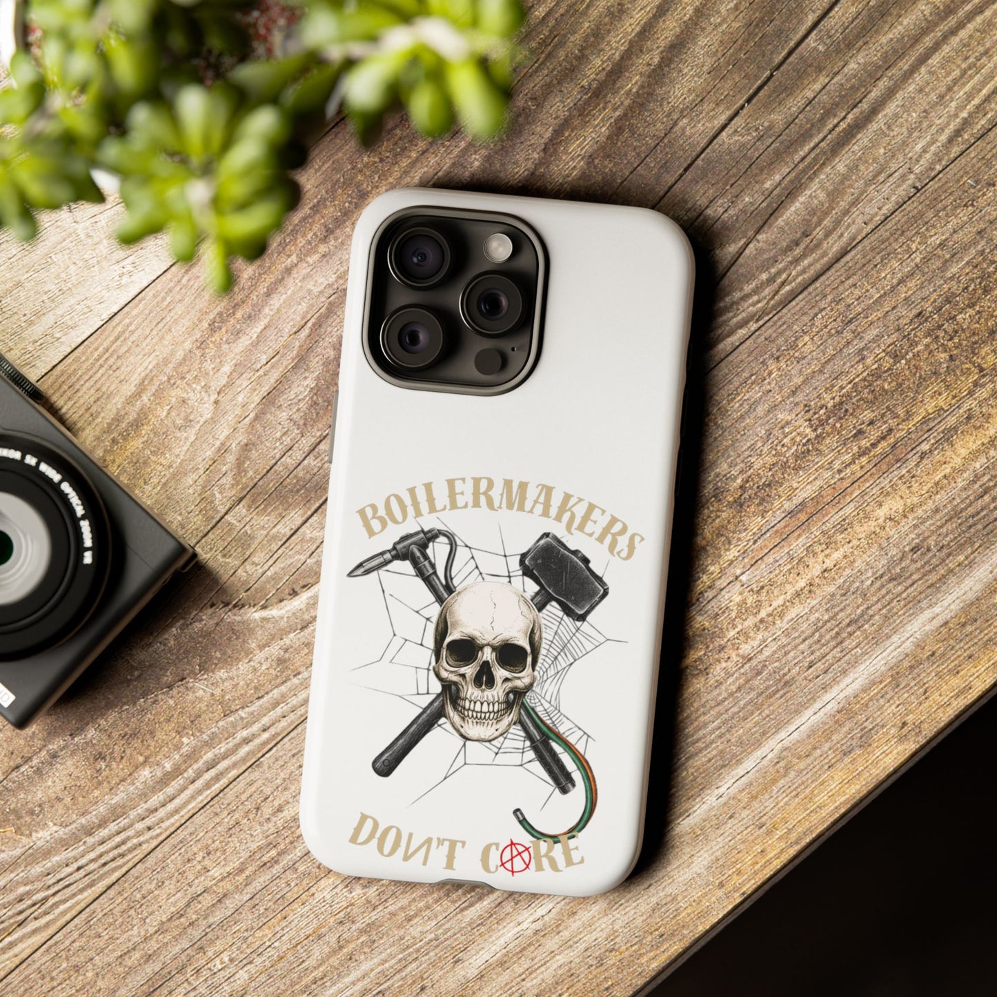 Boilermakers Don’t Care Skull Phone Case – Built Tough for the Hard Hands