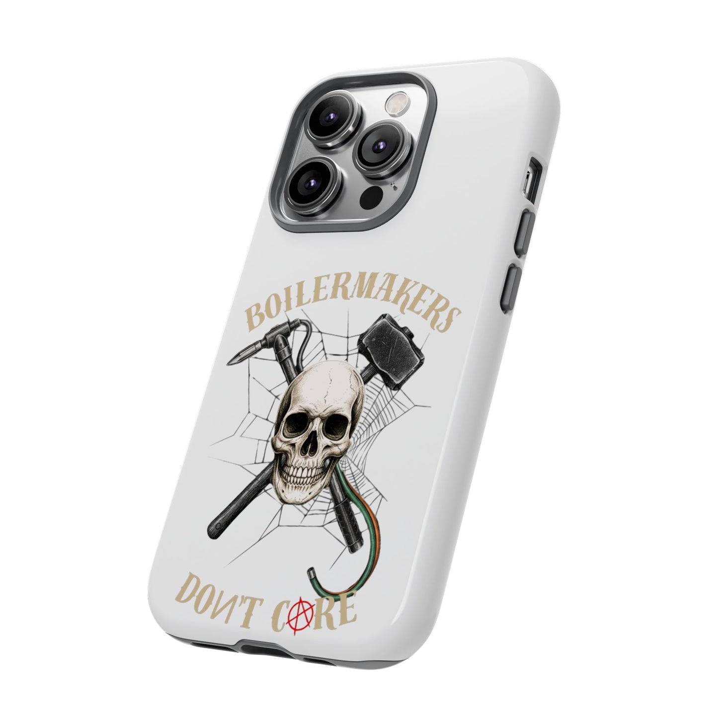 Boilermakers Don’t Care Skull Phone Case – Built Tough for the Hard Hands