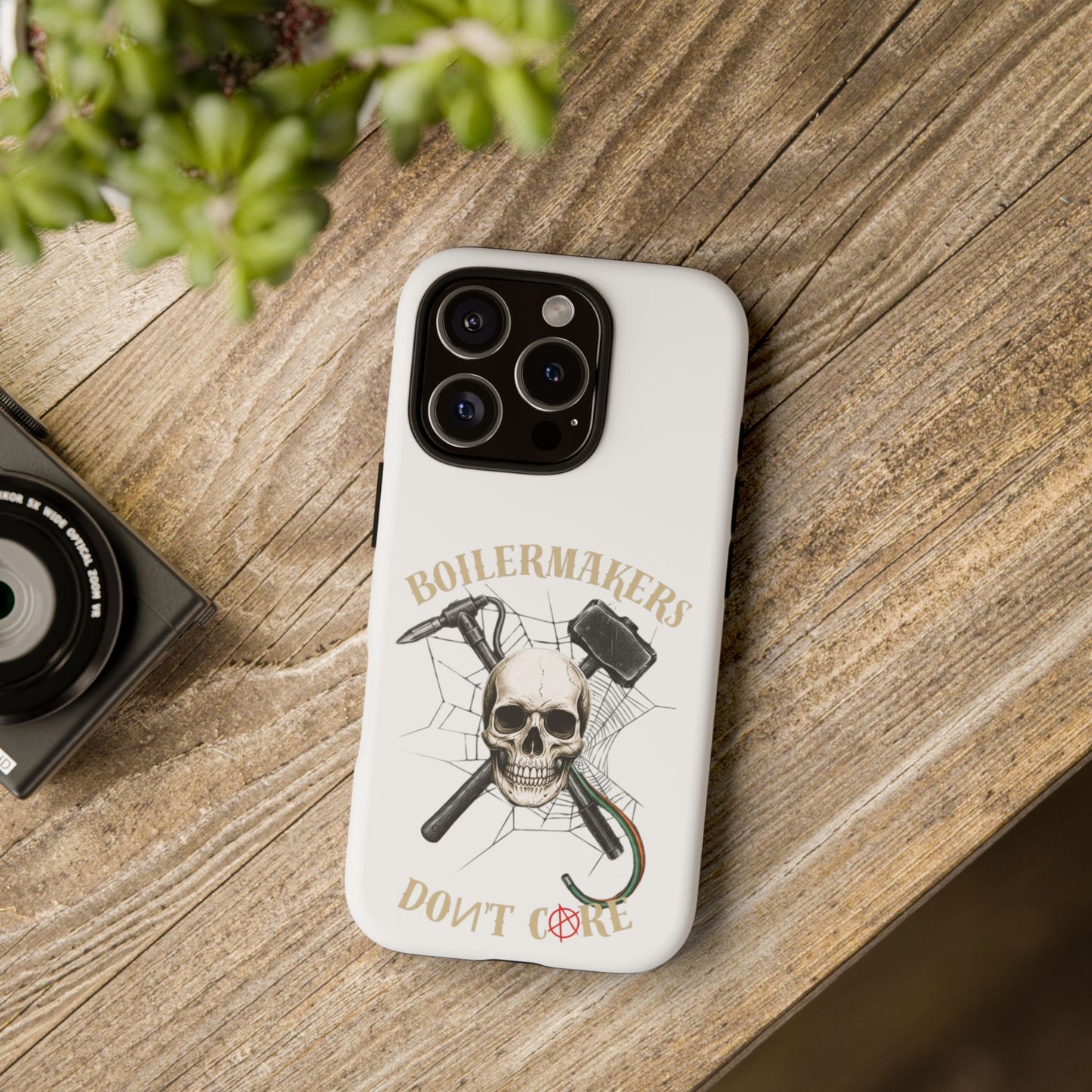 Boilermakers Don’t Care Skull Phone Case – Built Tough for the Hard Hands