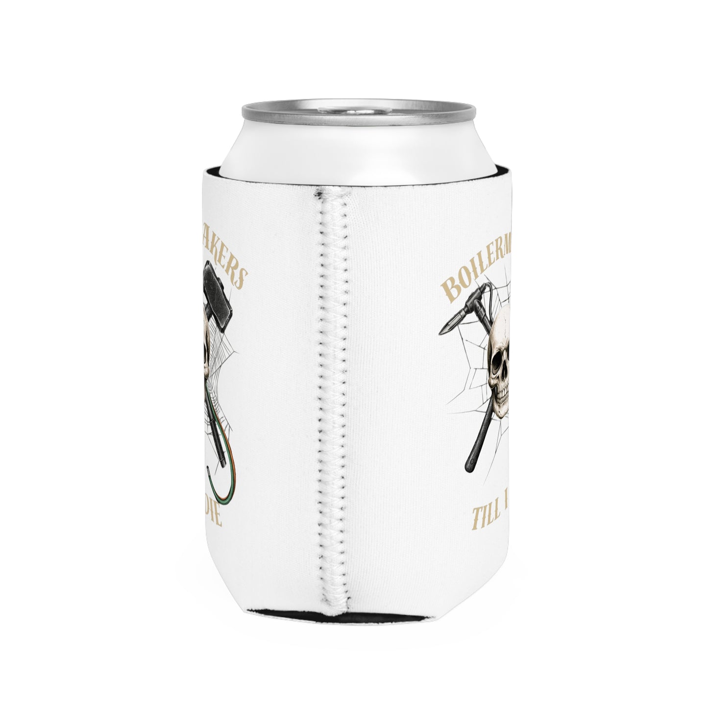 Skull Boilermaker Beer Can Cooler Sleeve