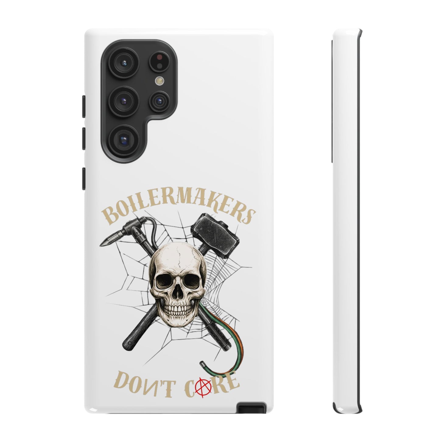 Boilermakers Don’t Care Skull Phone Case – Built Tough for the Hard Hands