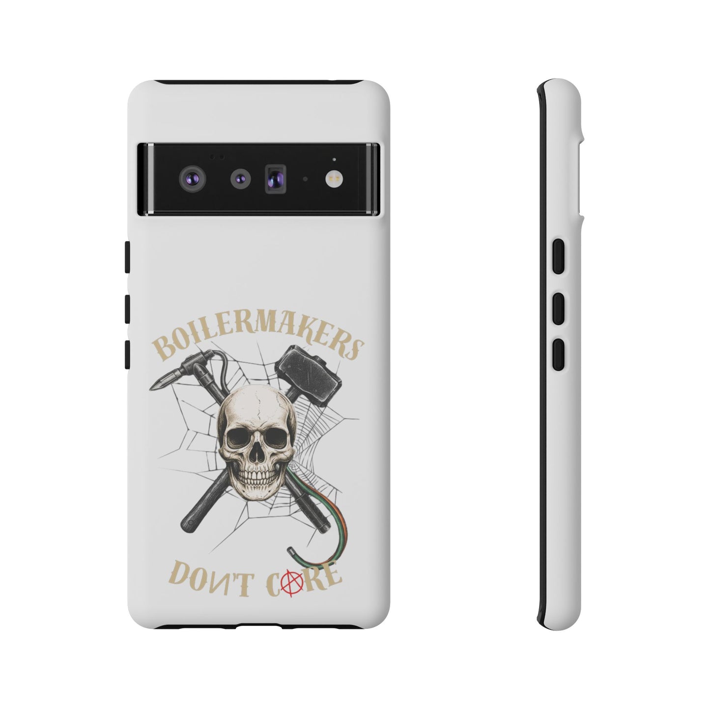 Boilermakers Don’t Care Skull Phone Case – Built Tough for the Hard Hands