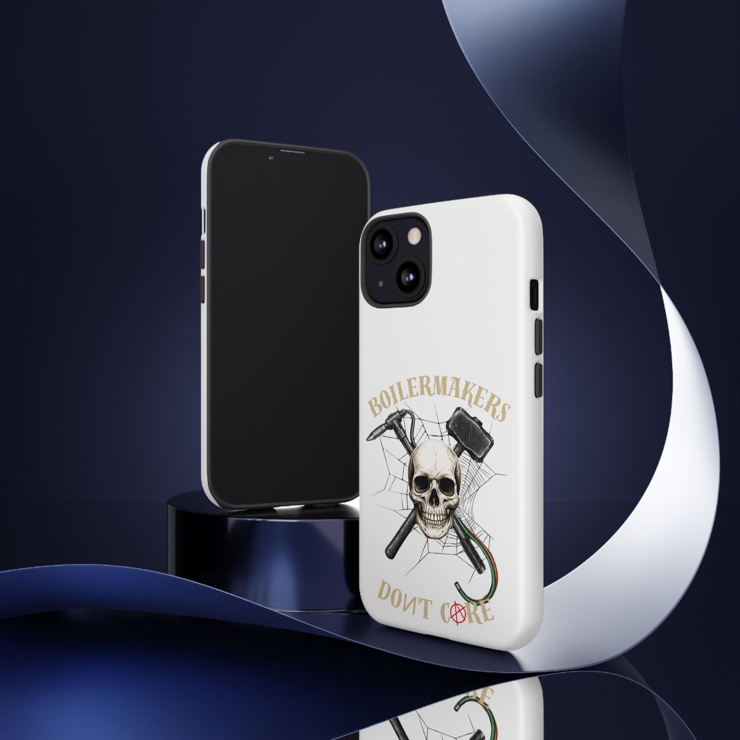 Boilermakers Don’t Care Skull Phone Case – Built Tough for the Hard Hands