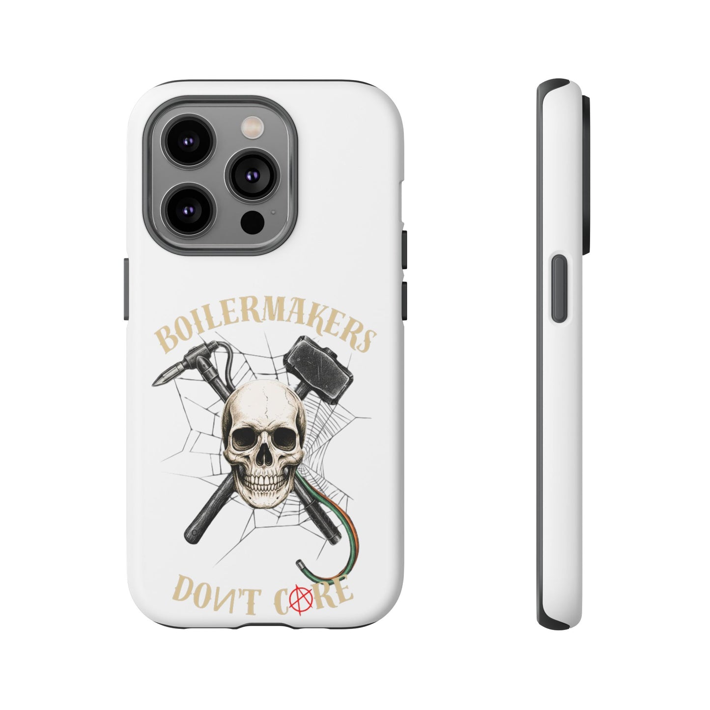 Boilermakers Don’t Care Skull Phone Case – Built Tough for the Hard Hands