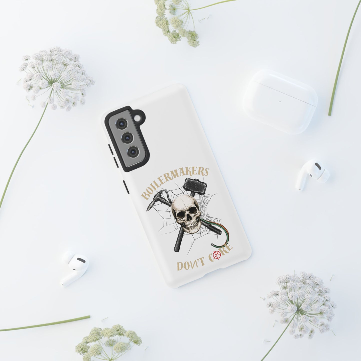 Boilermakers Don’t Care Skull Phone Case – Built Tough for the Hard Hands