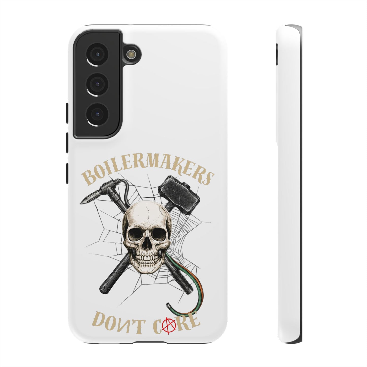 Boilermakers Don’t Care Skull Phone Case – Built Tough for the Hard Hands