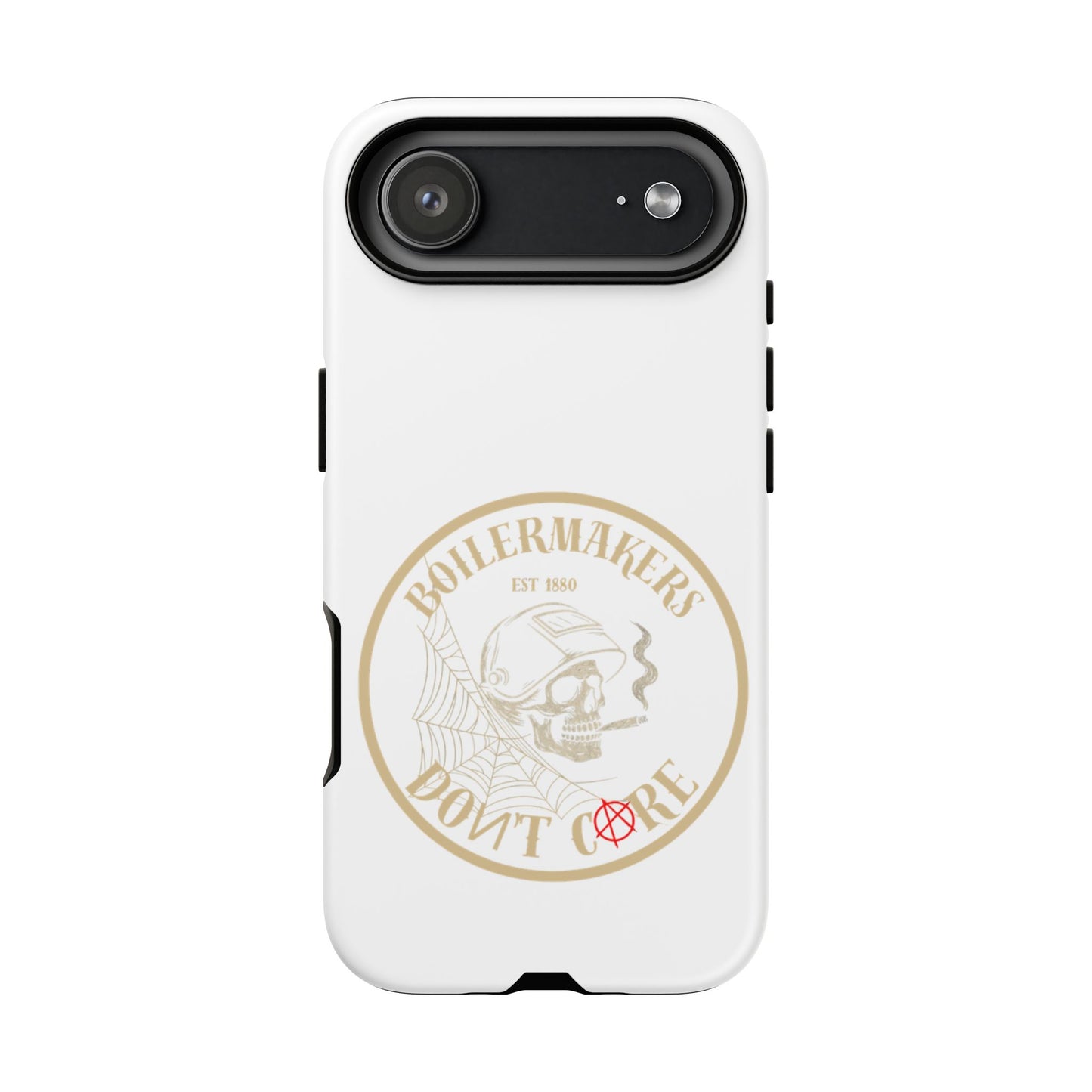 Tough Cases - Boilermakers Don't Care Phone Case, Tough Phone Cover, Skull Design Case, Unique Gift for Fans, Durable Smartphone Accessories