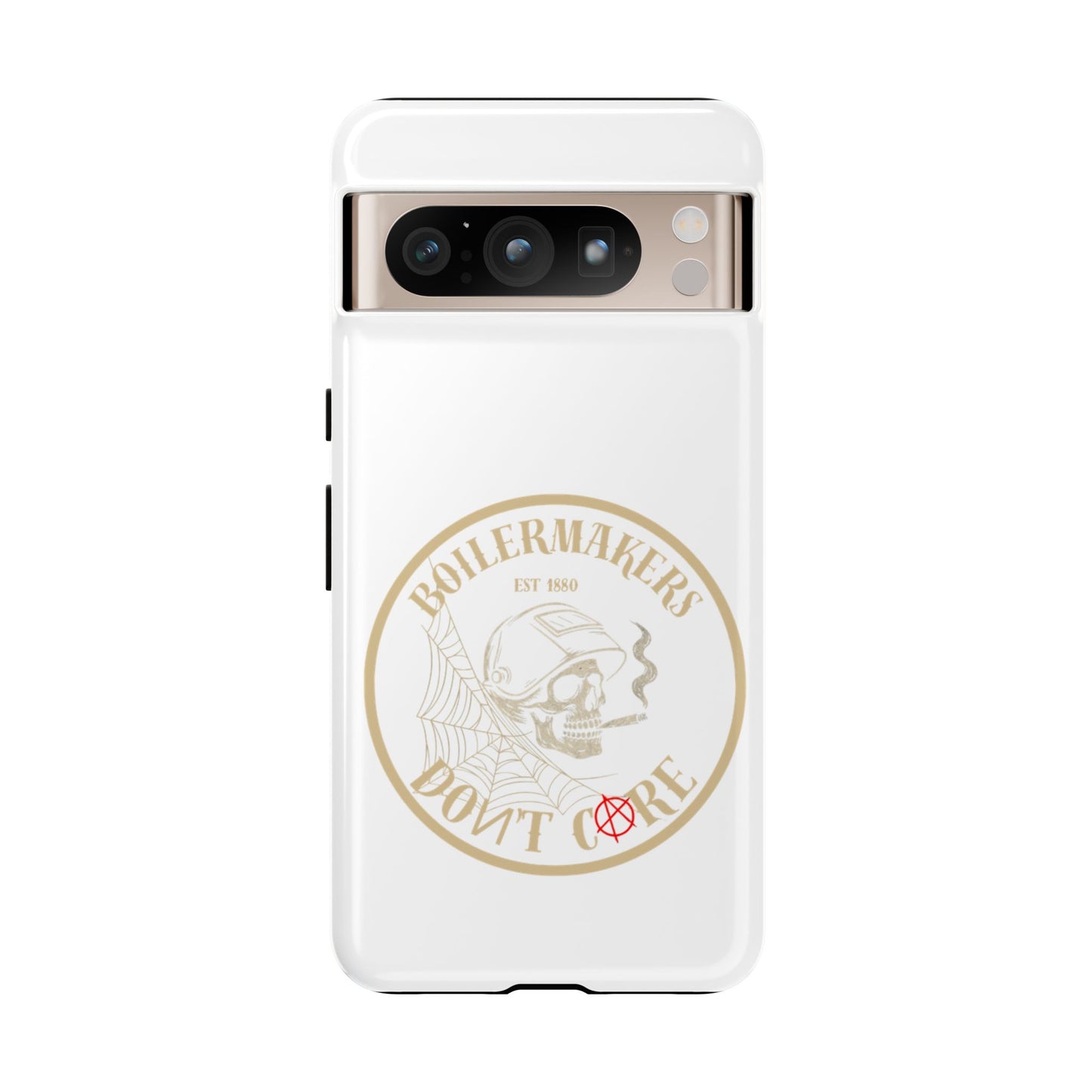Tough Cases - Boilermakers Don't Care Phone Case, Tough Phone Cover, Skull Design Case, Unique Gift for Fans, Durable Smartphone Accessories
