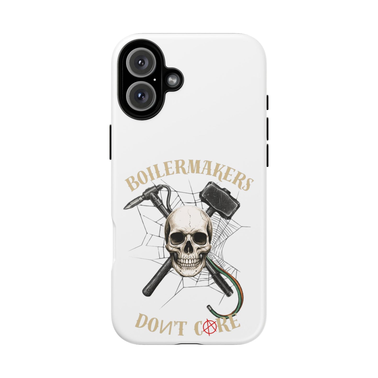 Boilermakers Don’t Care Skull Phone Case – Built Tough for the Hard Hands