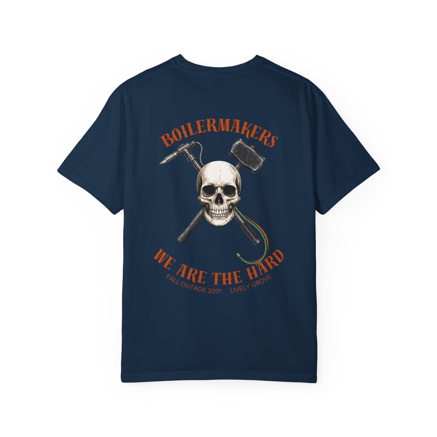 Boilermaker Skull Tee — built for those who burn, grind, and weld their way through life. Durable, comfortable, and made to match the sweatpants or hoodies in the same line.
