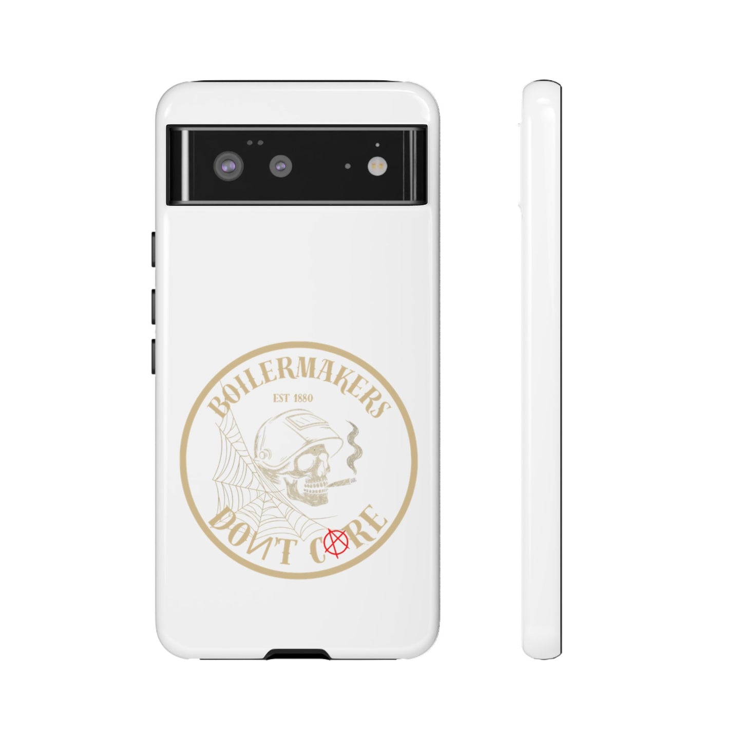 Tough Cases - Boilermakers Don't Care Phone Case, Tough Phone Cover, Skull Design Case, Unique Gift for Fans, Durable Smartphone Accessories