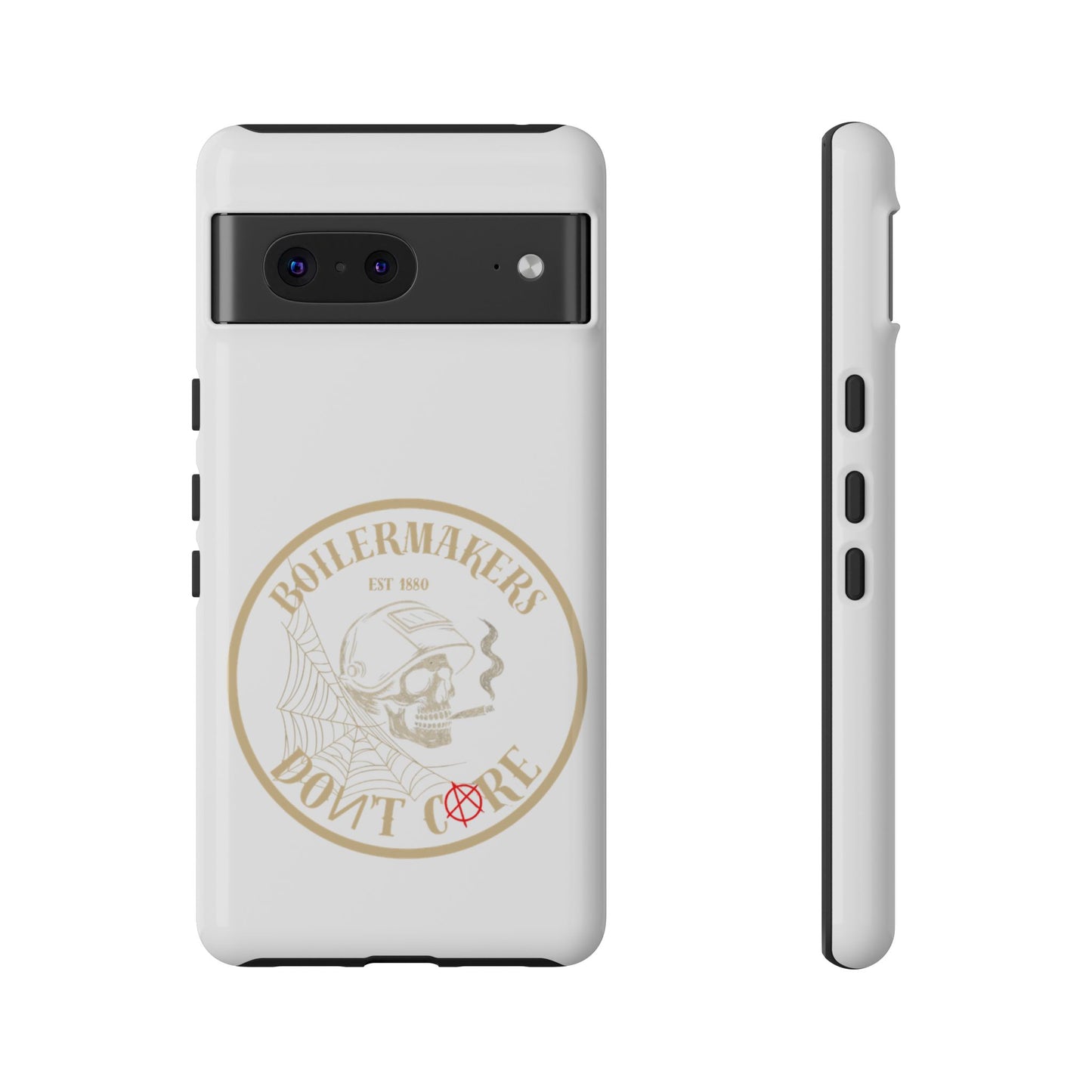 Tough Cases - Boilermakers Don't Care Phone Case, Tough Phone Cover, Skull Design Case, Unique Gift for Fans, Durable Smartphone Accessories