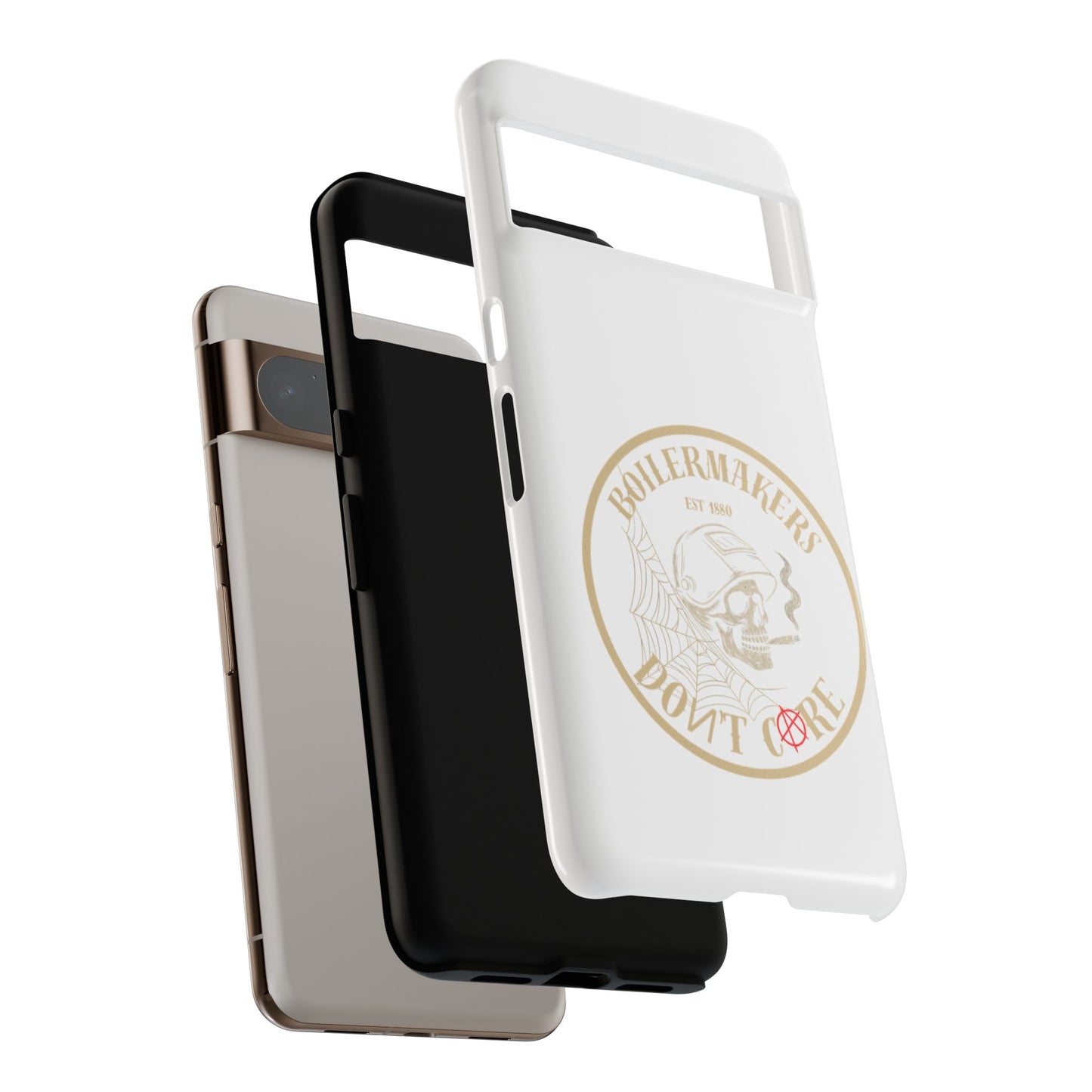 Tough Cases - Boilermakers Don't Care Phone Case, Tough Phone Cover, Skull Design Case, Unique Gift for Fans, Durable Smartphone Accessories