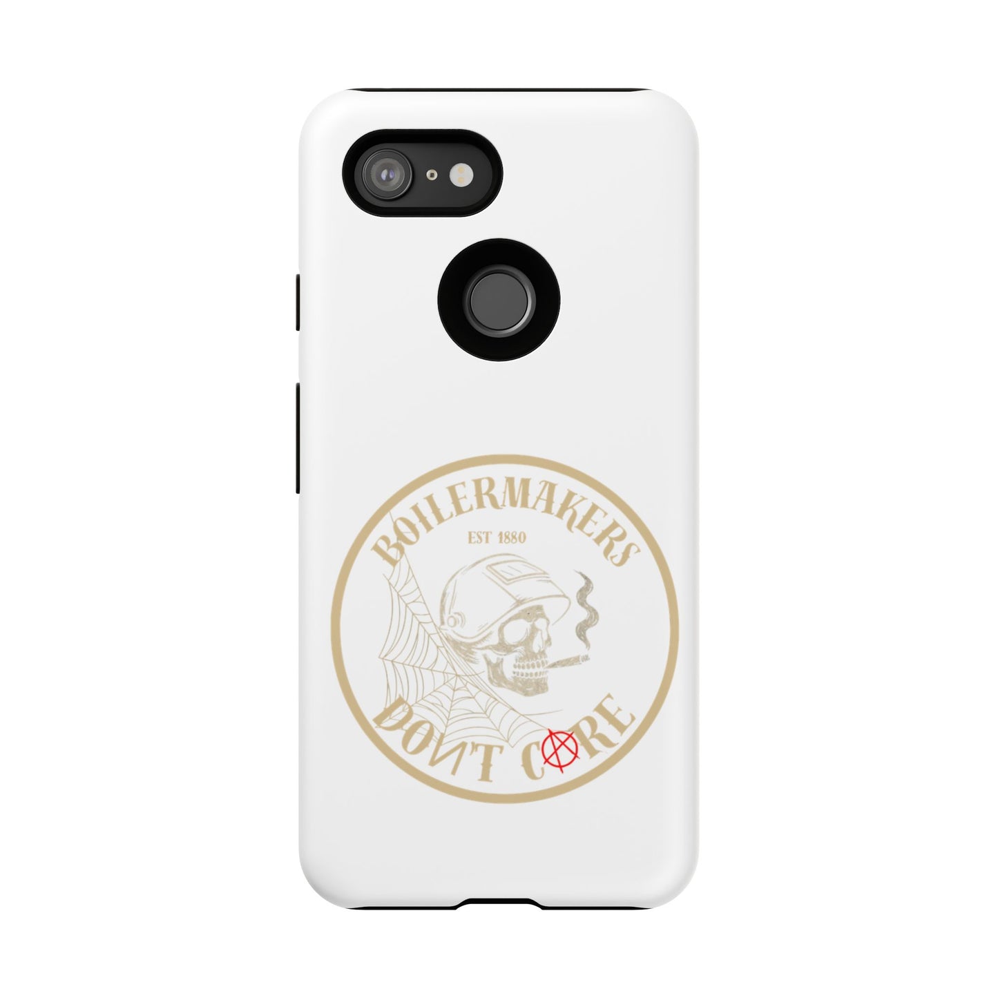 Tough Cases - Boilermakers Don't Care Phone Case, Tough Phone Cover, Skull Design Case, Unique Gift for Fans, Durable Smartphone Accessories