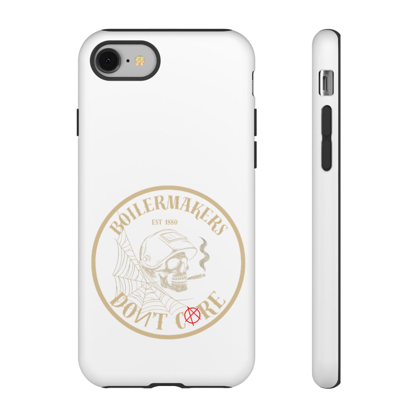 Tough Cases - Boilermakers Don't Care Phone Case, Tough Phone Cover, Skull Design Case, Unique Gift for Fans, Durable Smartphone Accessories