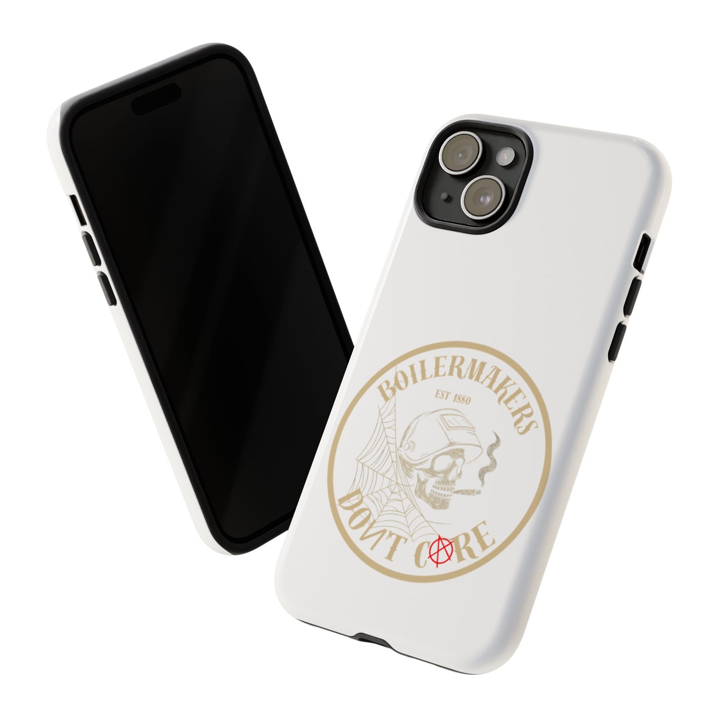 Tough Cases - Boilermakers Don't Care Phone Case, Tough Phone Cover, Skull Design Case, Unique Gift for Fans, Durable Smartphone Accessories