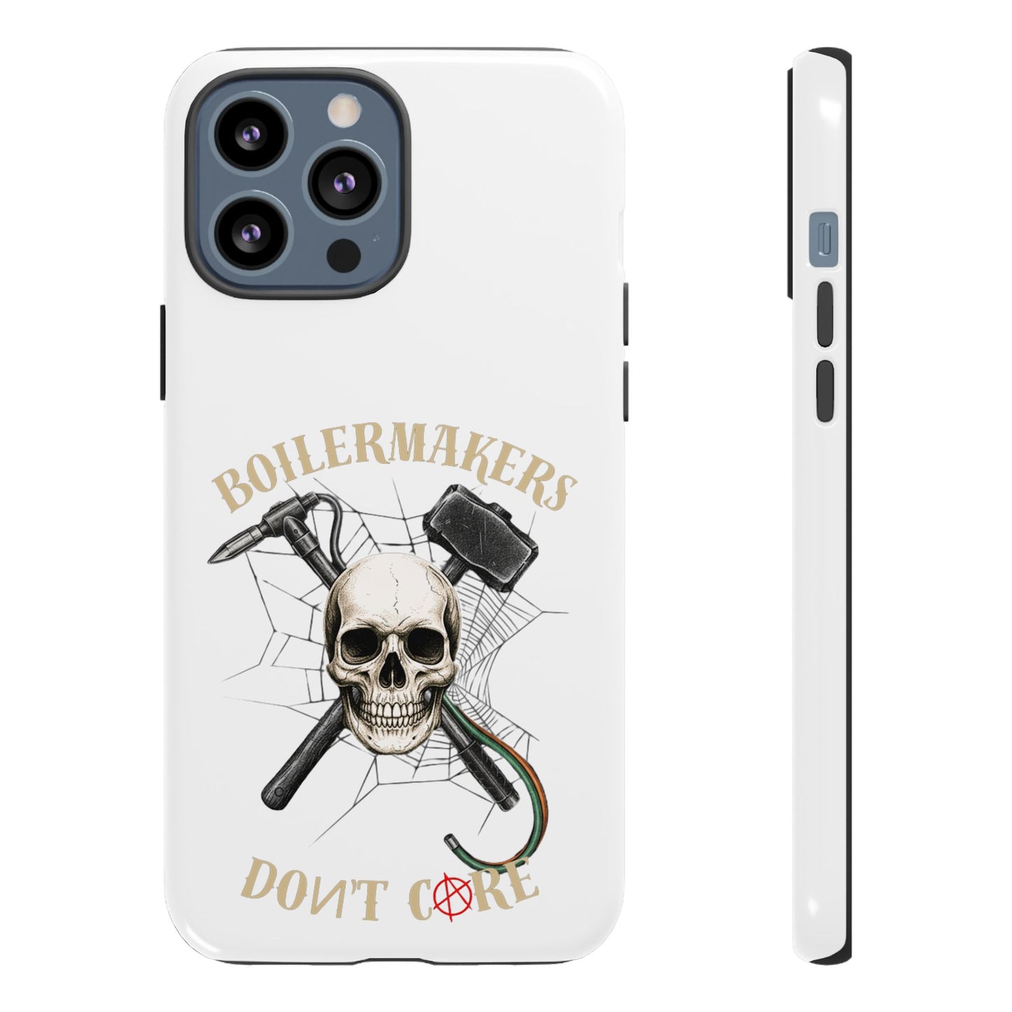 Boilermakers Don’t Care Skull Phone Case – Built Tough for the Hard Hands