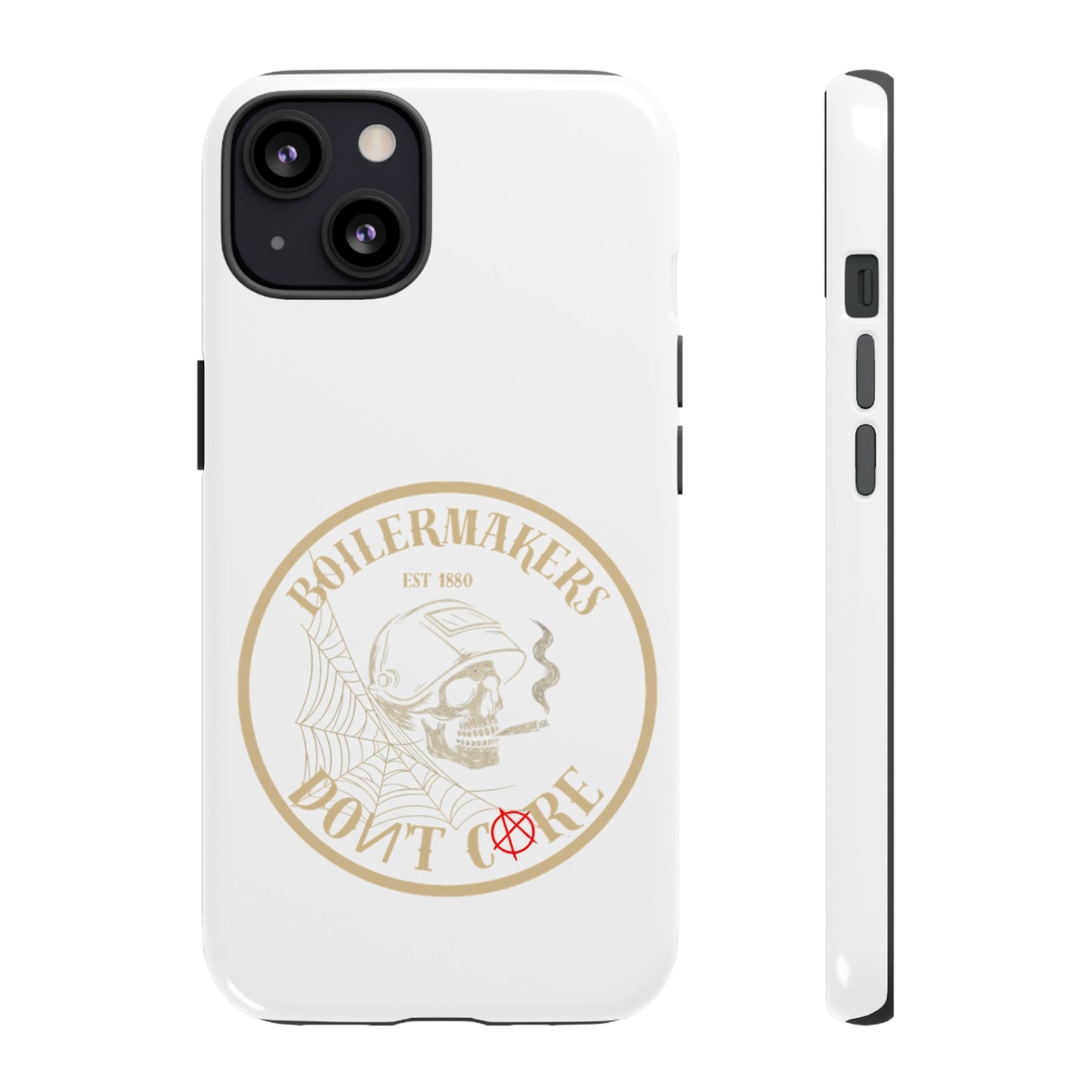 Tough Cases - Boilermakers Don't Care Phone Case, Tough Phone Cover, Skull Design Case, Unique Gift for Fans, Durable Smartphone Accessories