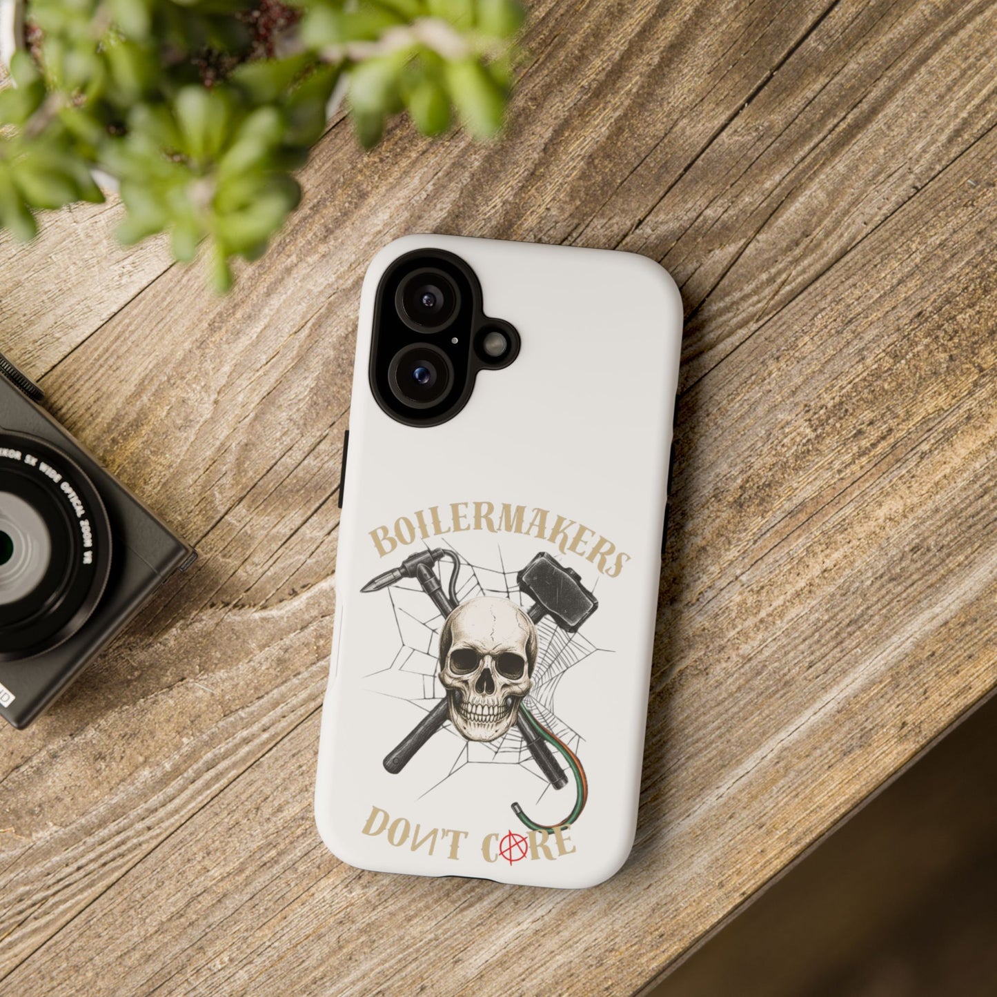 Boilermakers Don’t Care Skull Phone Case – Built Tough for the Hard Hands